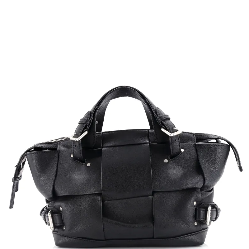 Pre-Loved Bottega Veneta Arco Tool Bag Maxi Intrecciato Leather sold by Zulily