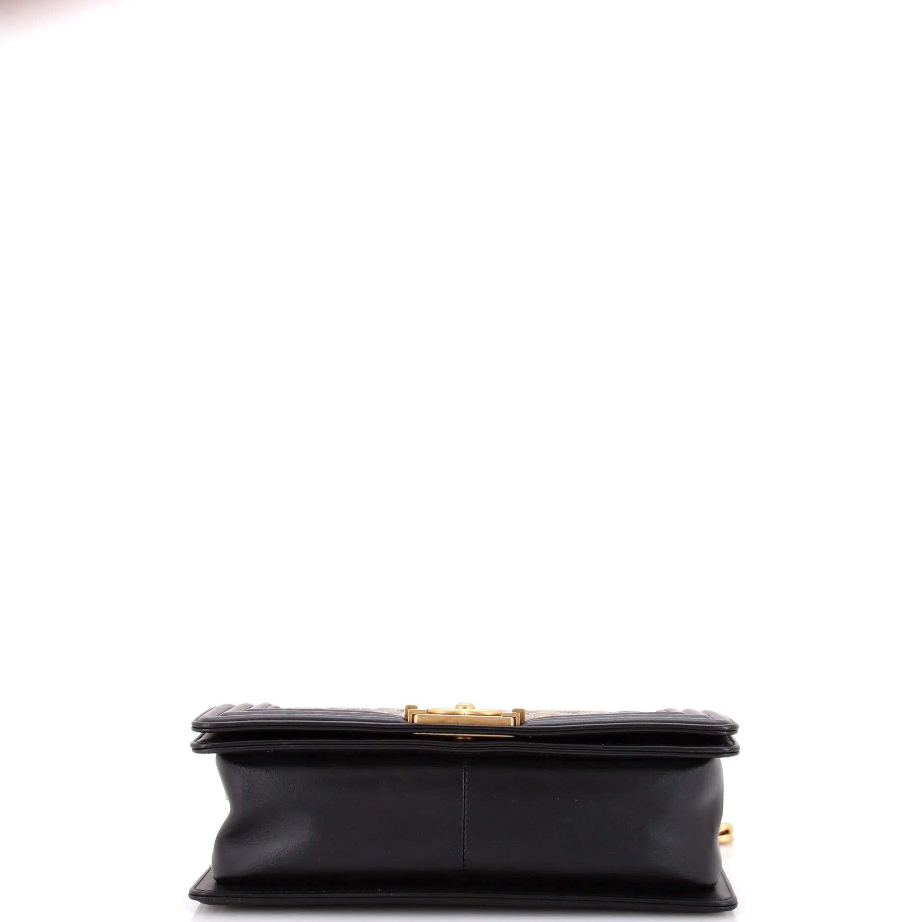 Pre-Loved Chanel Boy Flap Bag Quilted Metallic Crumpled Goatskin Old Medium sold by Zulily product image thumbnail 5