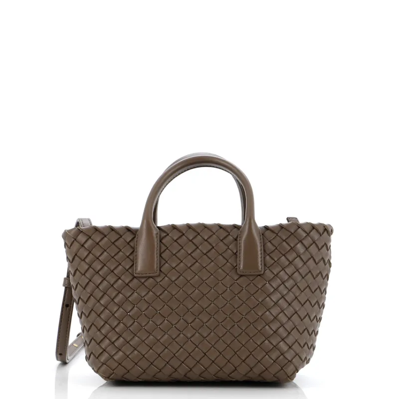 Pre-Loved Bottega Veneta Cabat Tote Intrecciato Nappa Mini sold by Zulily
