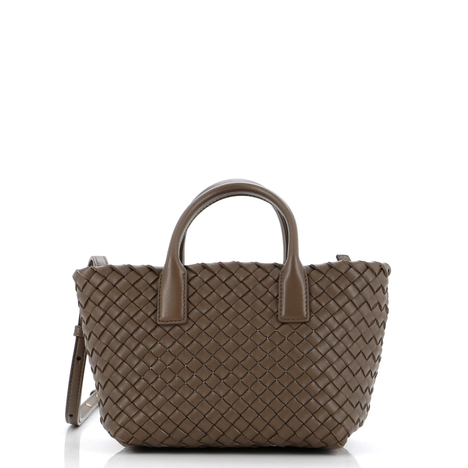 Pre-Loved Bottega Veneta Cabat Tote Intrecciato Nappa Mini sold by Zulily