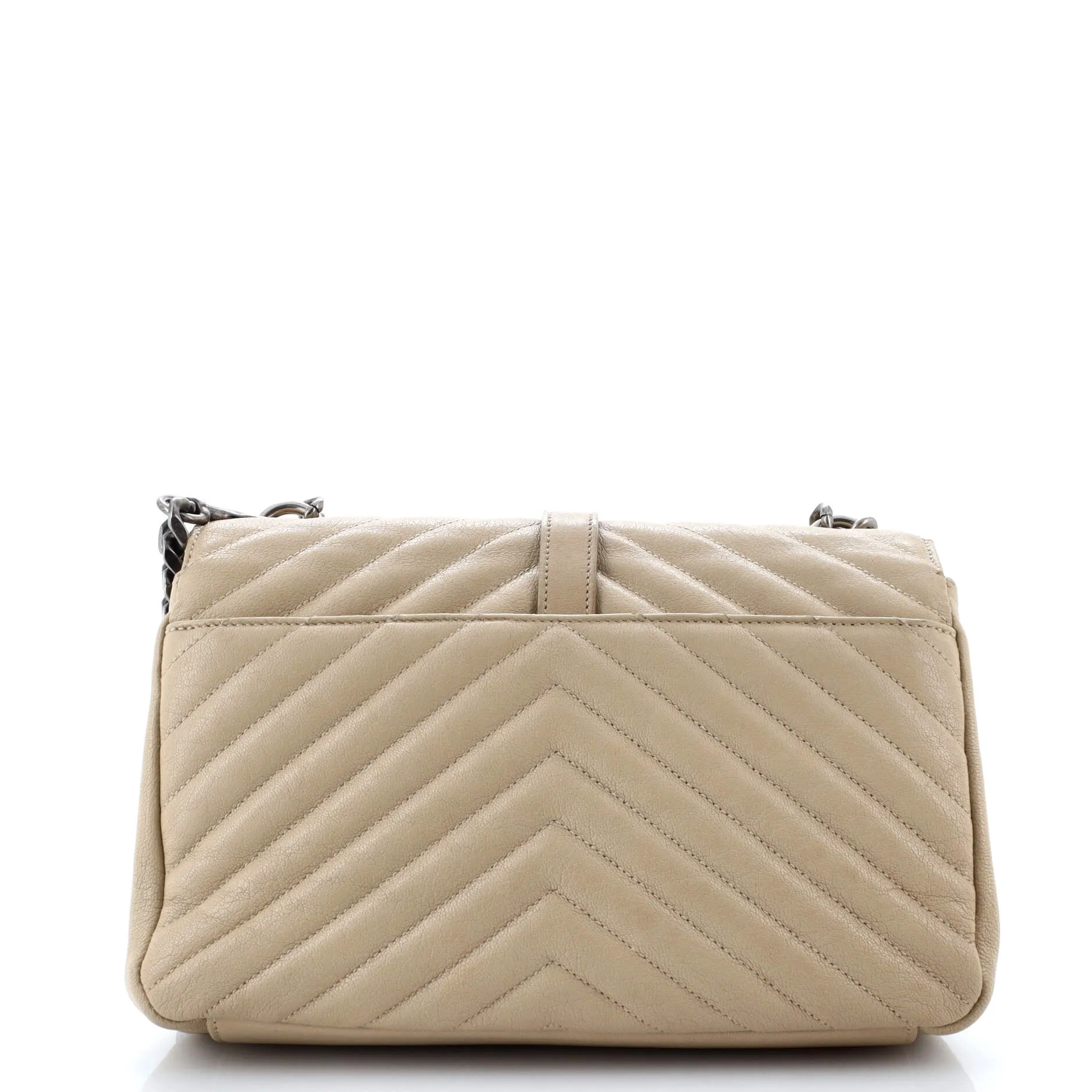 Pre-Loved Saint Laurent Classic Monogram College Bag Matelasse Chevron Leather Medium sold by Zulily product image thumbnail 3
