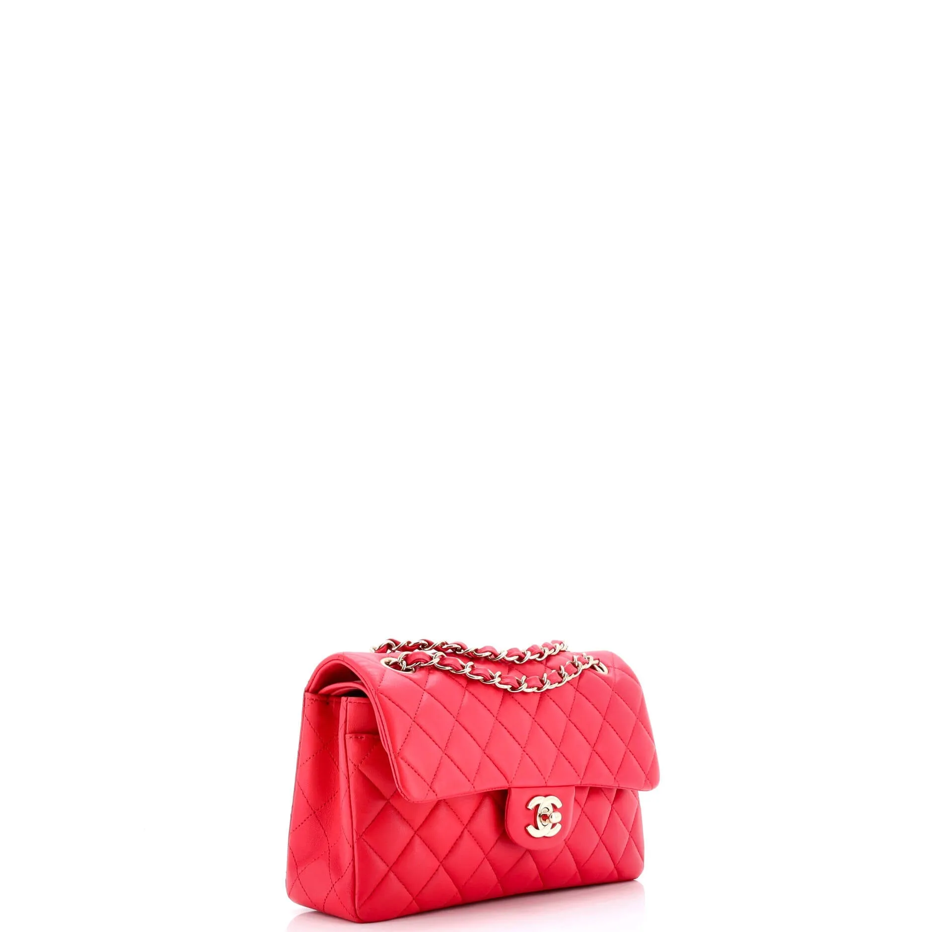 Pre-Loved Chanel Classic Double Flap Bag Quilted Lambskin Small sold by Zulily product image thumbnail 3