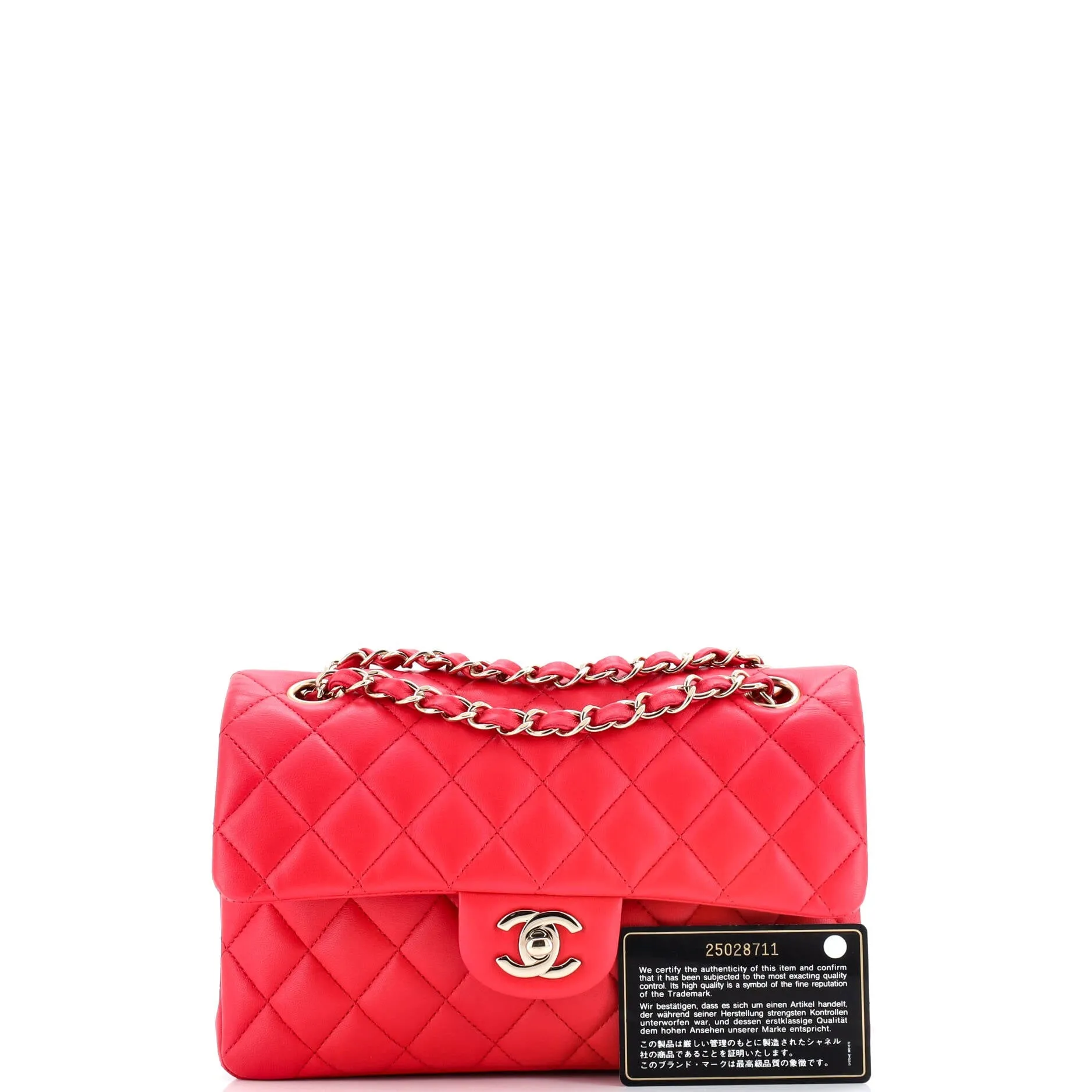 Pre-Loved Chanel Classic Double Flap Bag Quilted Lambskin Small sold by Zulily product image thumbnail 2