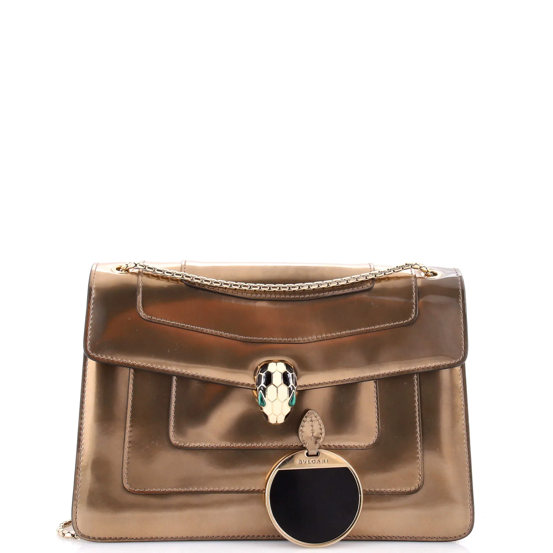 Pre-Loved Bvlgari Serpenti Forever Shoulder Bag Patent Medium sold by Zulily product image thumbnail 2