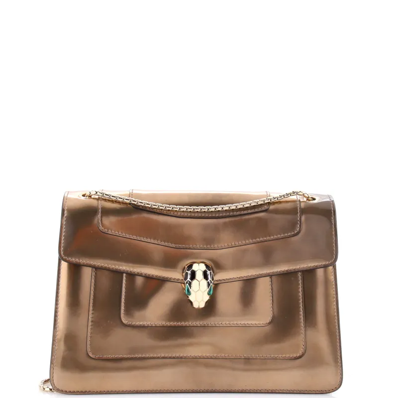 Pre-Loved Bvlgari Serpenti Forever Shoulder Bag Patent Medium sold by Zulily