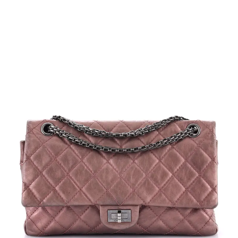 Pre-Loved Chanel Reissue 2.55 Flap Bag Quilted Metallic Aged Calfskin 226 sold by Zulily