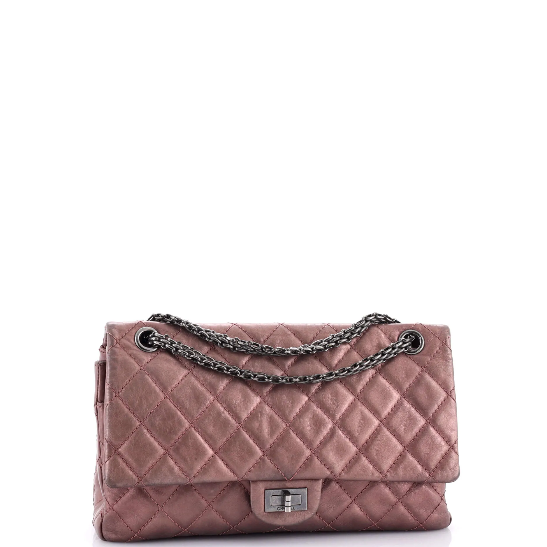 Pre-Loved Chanel Reissue 2.55 Flap Bag Quilted Metallic Aged Calfskin 226 sold by Zulily product image thumbnail 3