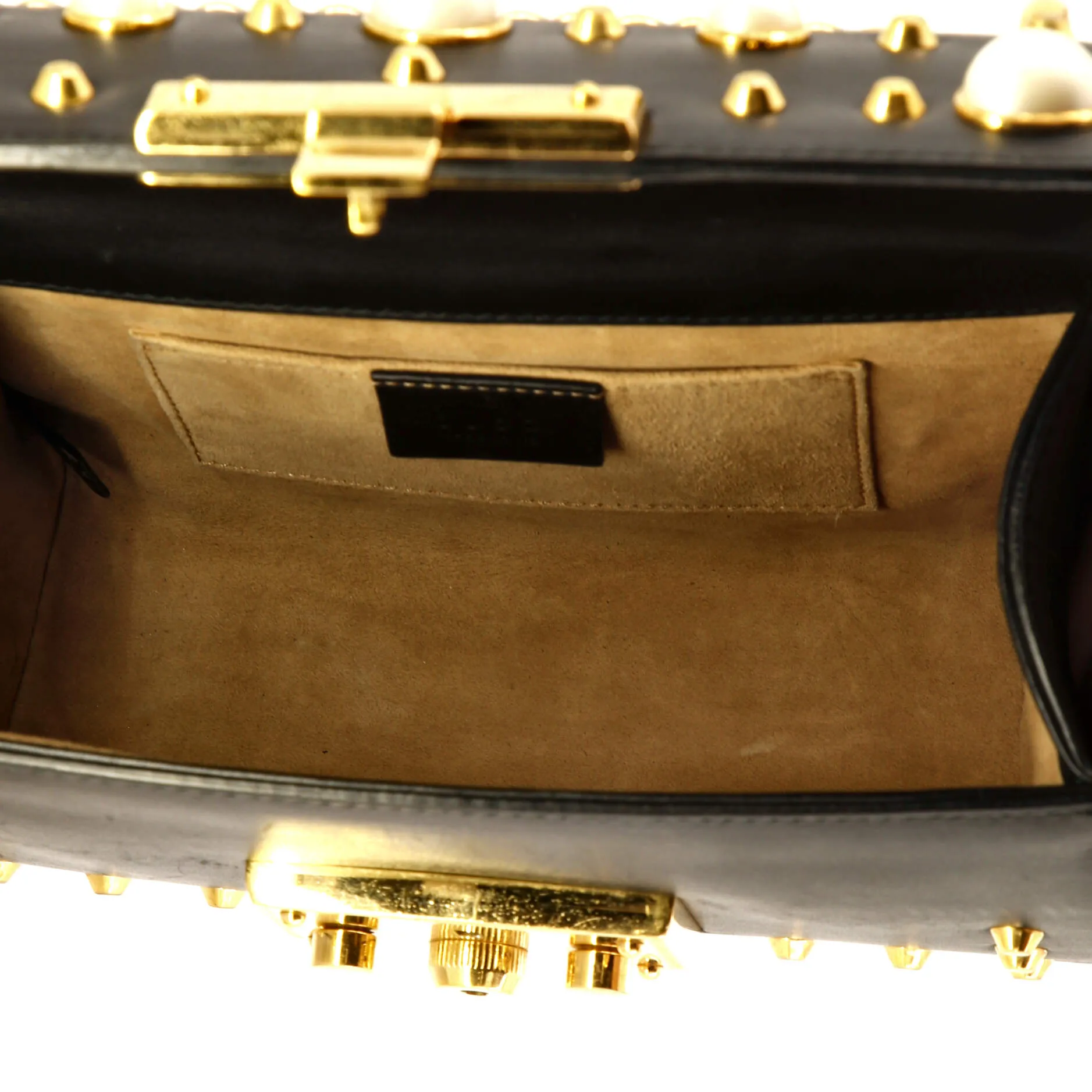 Pre-Loved Gucci Pearly Padlock Shoulder Bag Studded Leather Small sold by Zulily product image thumbnail 5