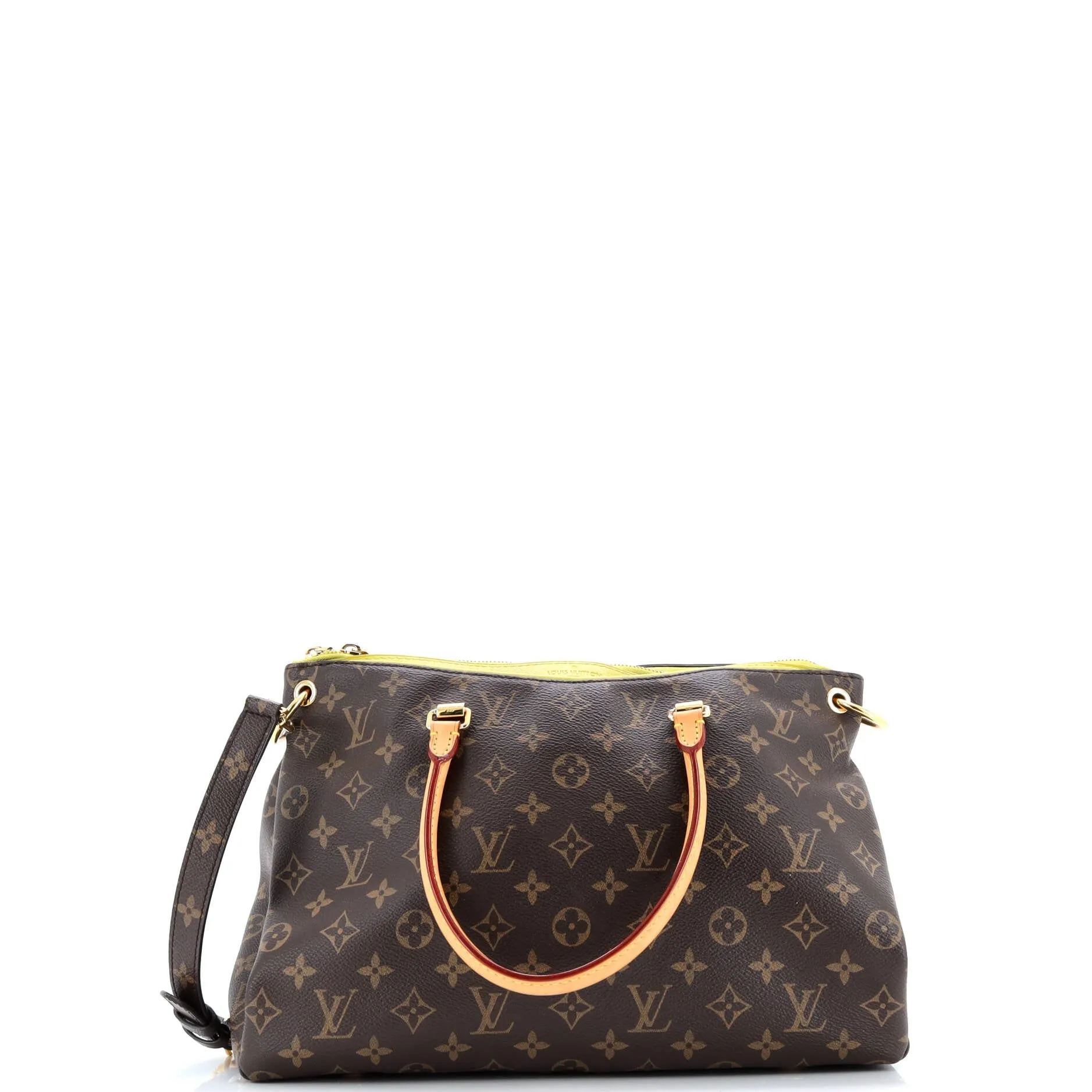 Pre-Loved Louis Vuitton Pallas Tote Monogram Canvas with Leather sold by Zulily
