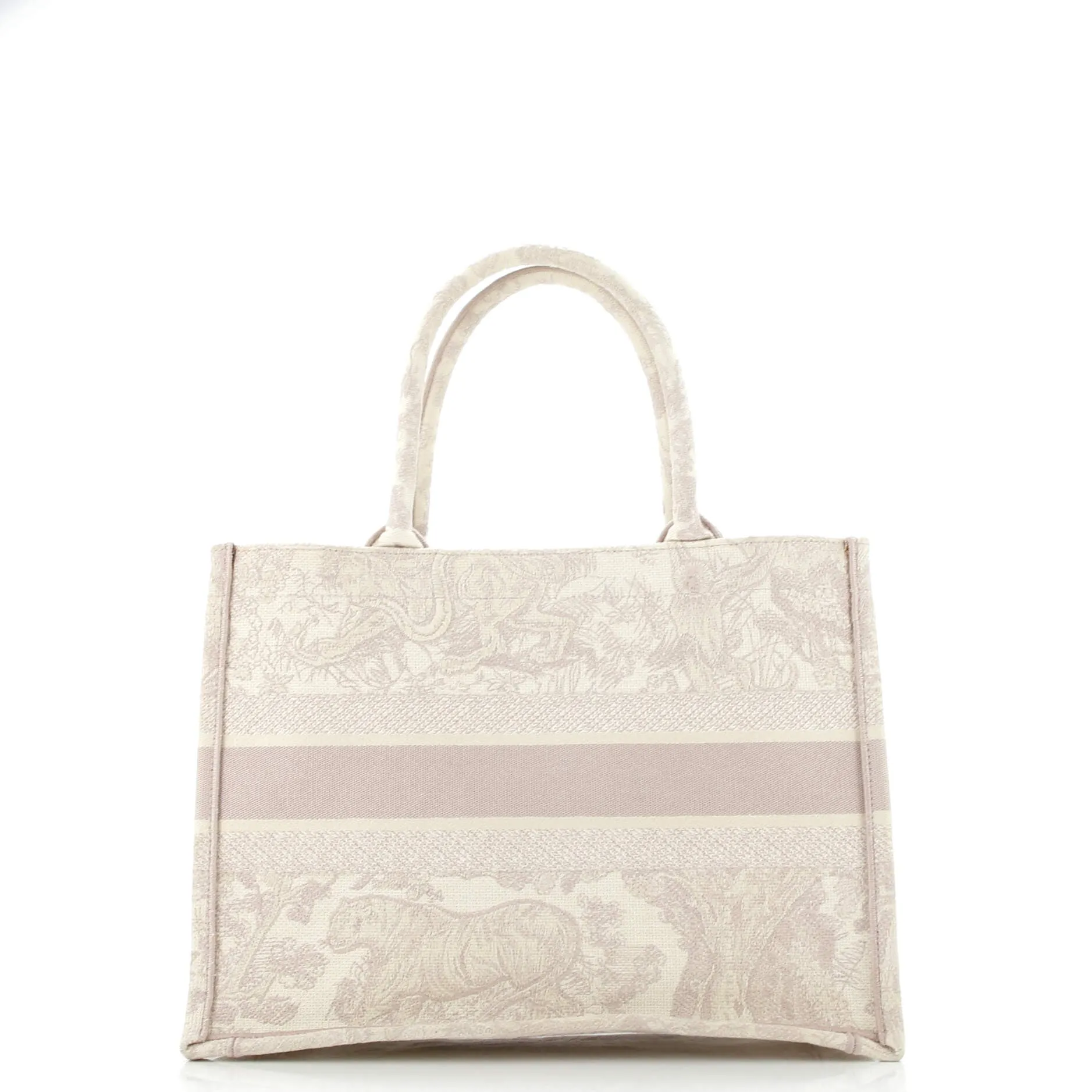Pre-Loved Christian Dior Book Tote Embroidered Canvas Medium sold by Zulily product image thumbnail 3