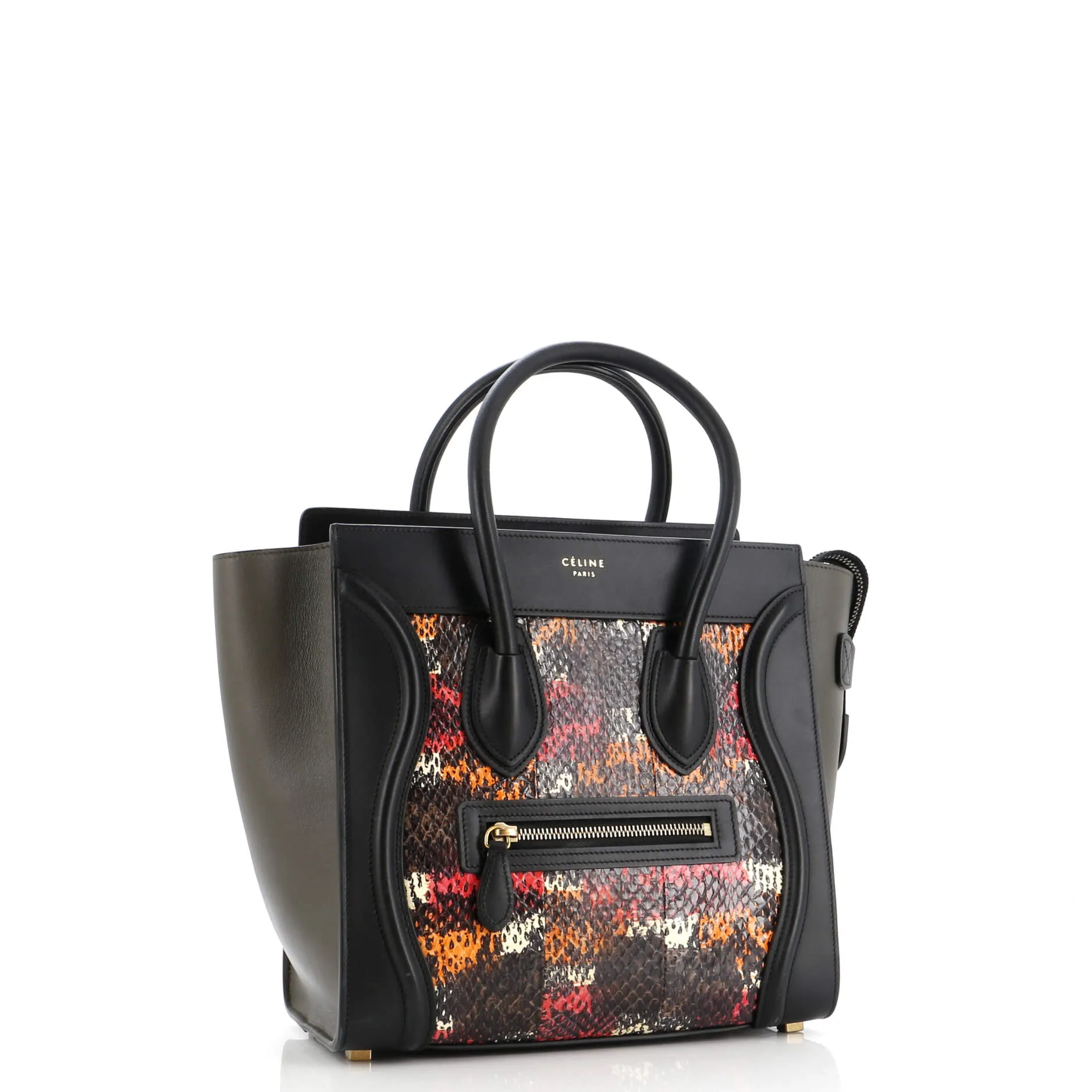 Pre-Loved Celine Luggage Bag Python and Leather Micro sold by Zulily product image thumbnail 2