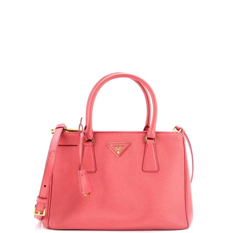 Pre-Loved Prada Galleria Double Zip Tote Saffiano Leather Small sold by Zulily