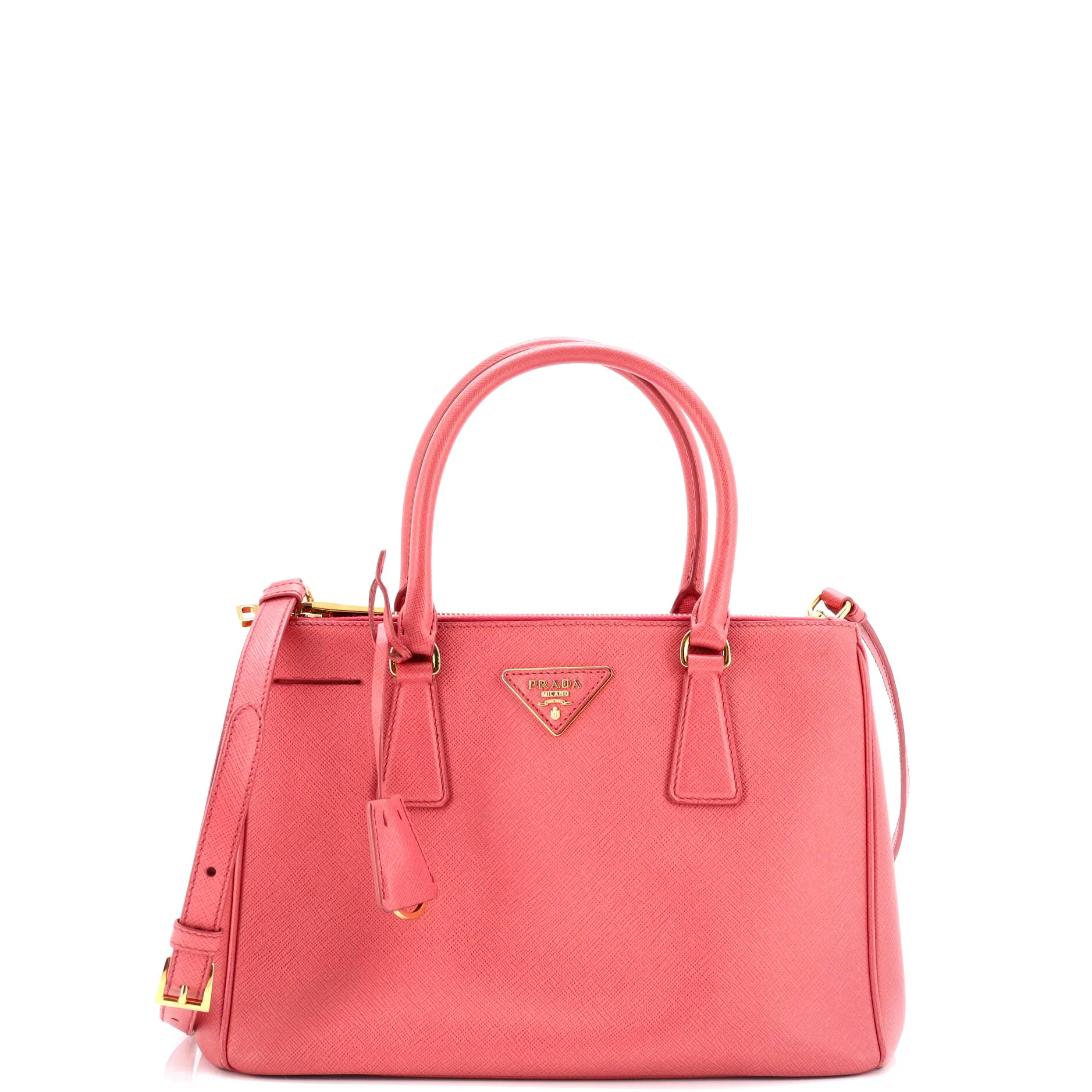 Pre-Loved Prada Galleria Double Zip Tote Saffiano Leather Small sold by Zulily