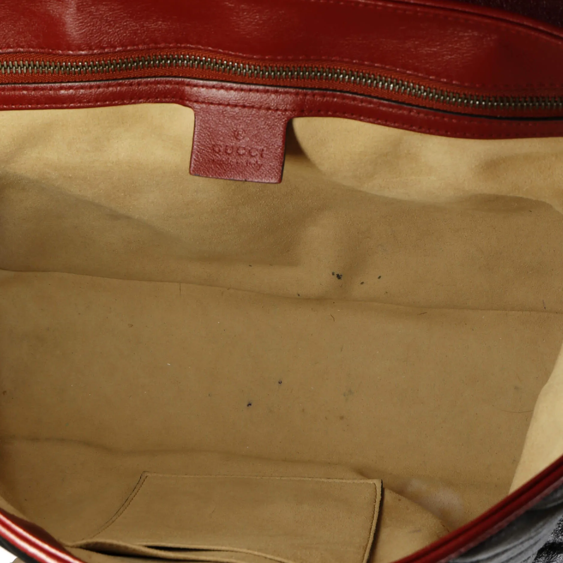 Pre-Loved Gucci GG Marmont Flap Bag Diagonal Quilted Leather Medium sold by Zulily product image thumbnail 5