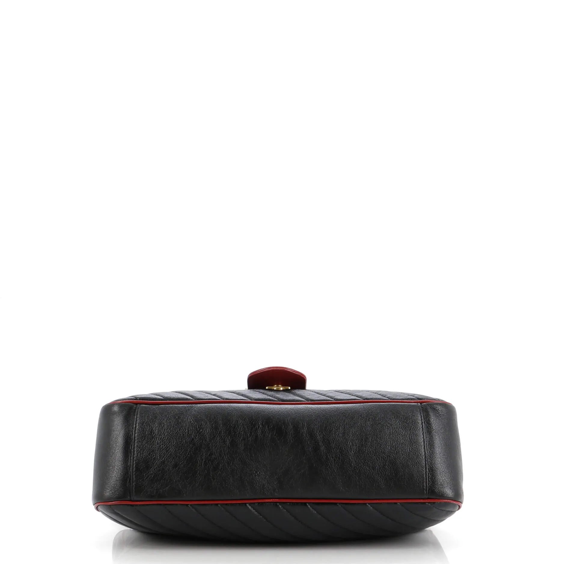 Pre-Loved Gucci GG Marmont Flap Bag Diagonal Quilted Leather Medium sold by Zulily product image thumbnail 4