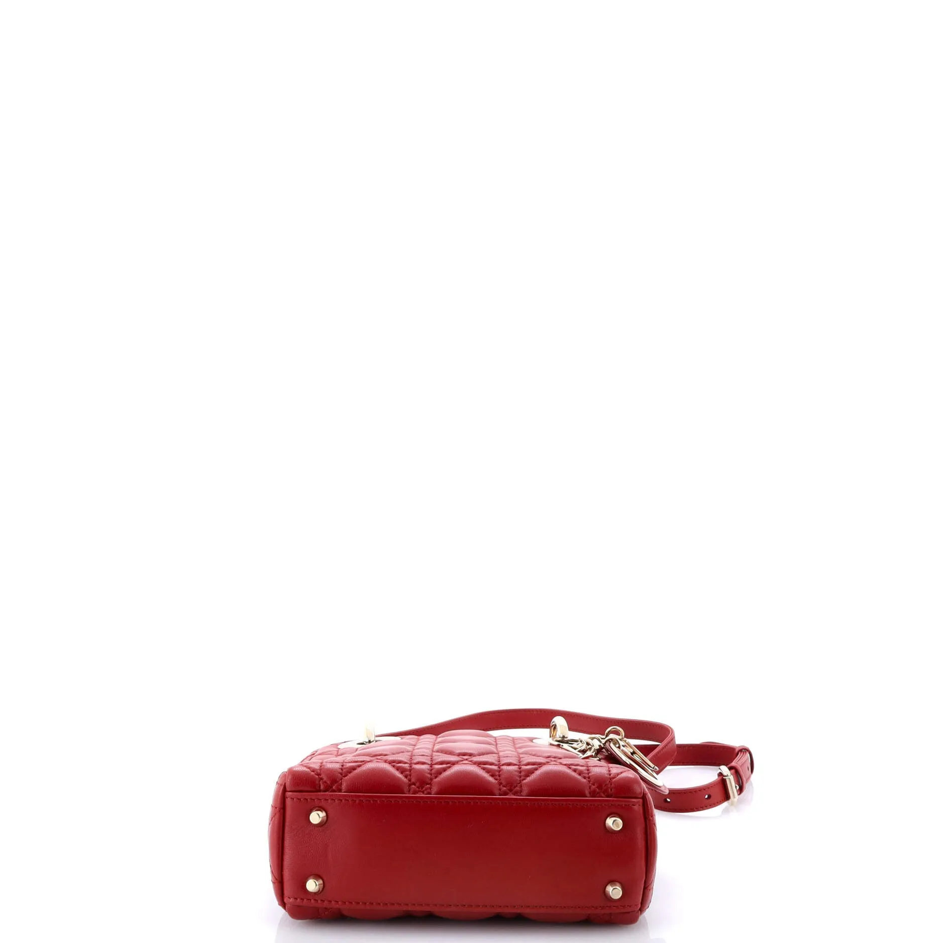 Pre-Loved Christian Dior Lady Dior Bag Cannage Quilt Lambskin Mini sold by Zulily product image thumbnail 4