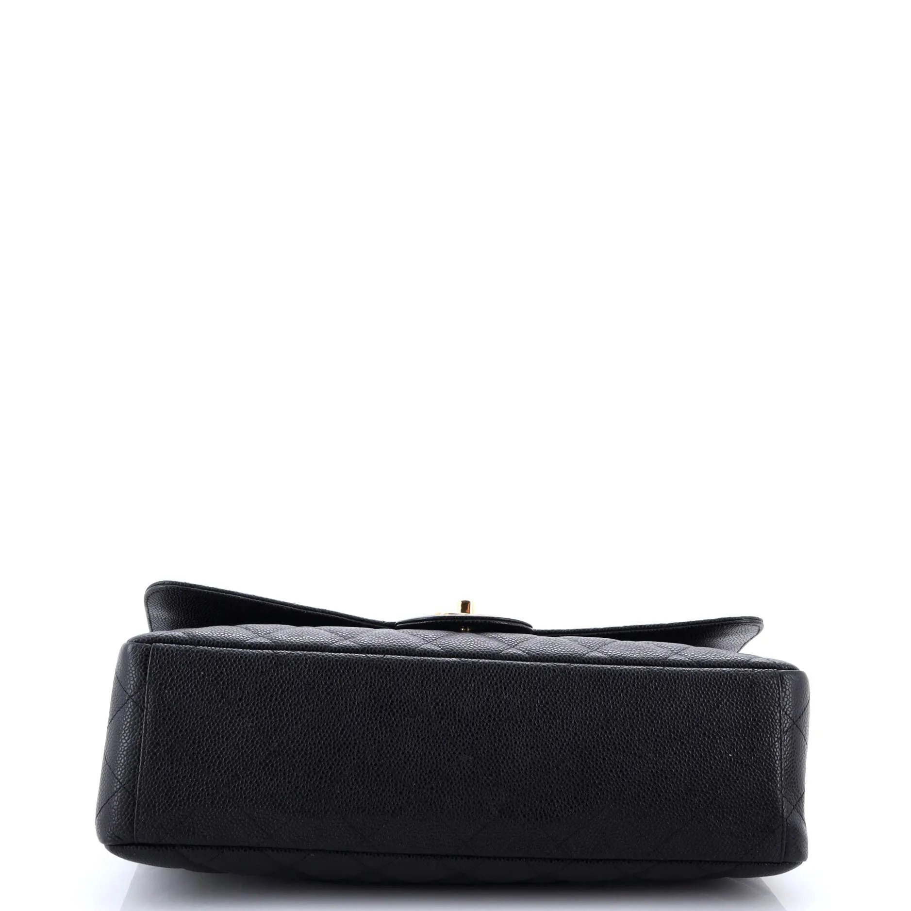 Pre-Loved Chanel Classic Single Flap Bag Quilted Caviar Maxi sold by Zulily product image thumbnail 4