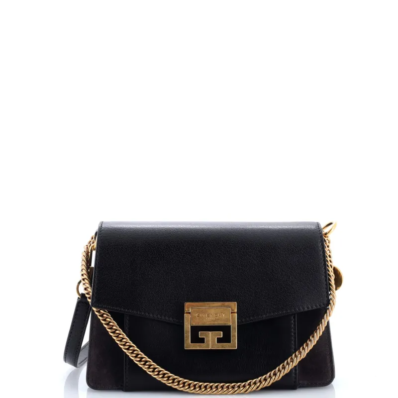 Pre-Loved Givenchy GV3 Flap Bag Leather Small sold by Zulily