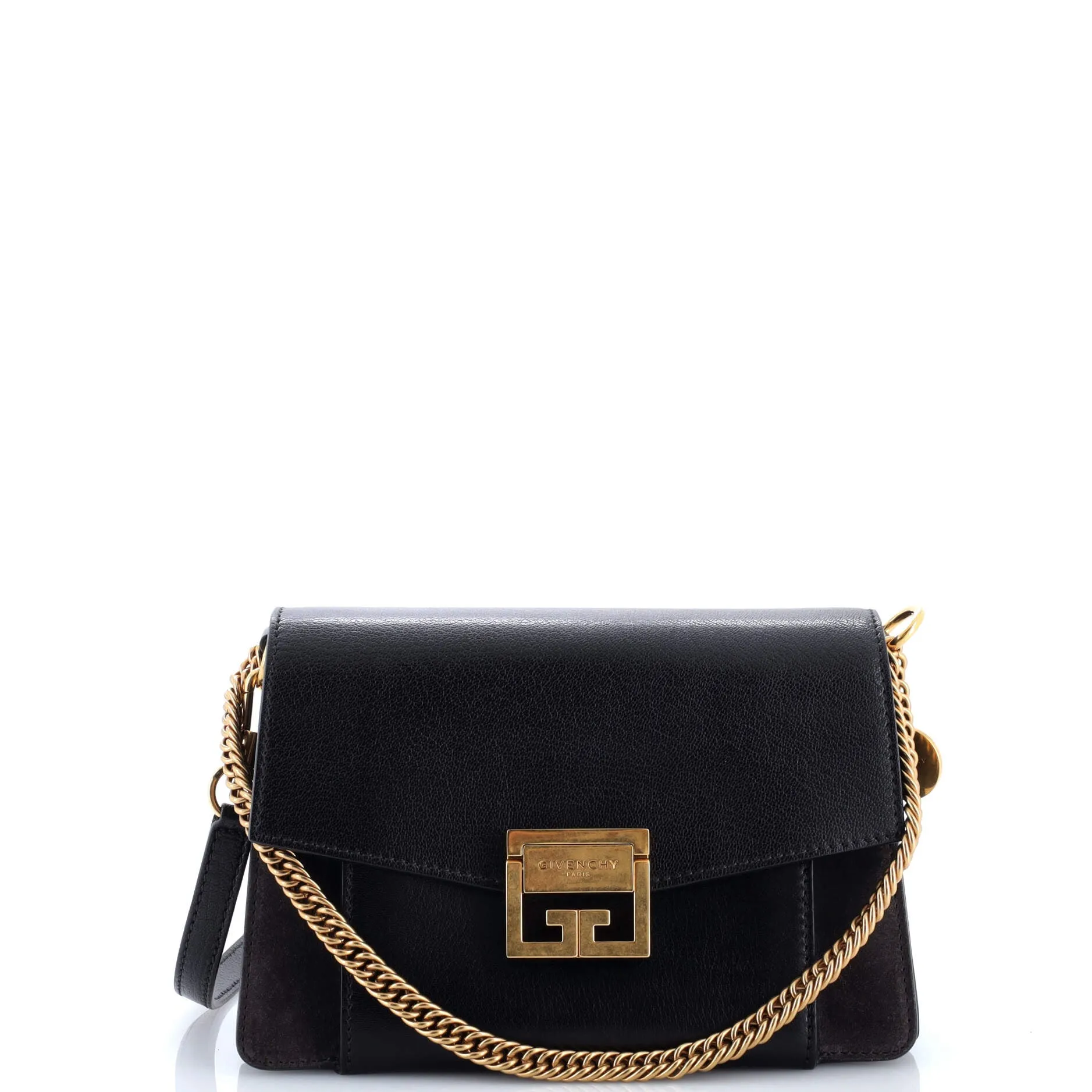 Pre-Loved Givenchy GV3 Flap Bag Leather Small sold by Zulily