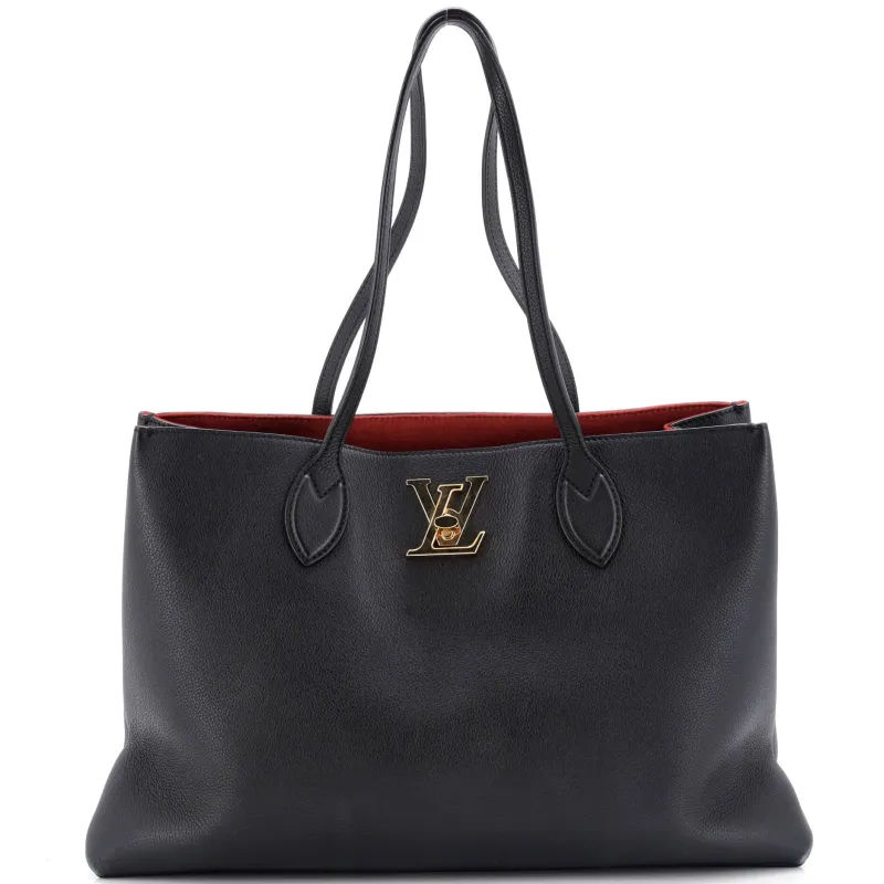 Pre-Loved Louis Vuitton Lockme Shopper Tote Leather sold by Zulily