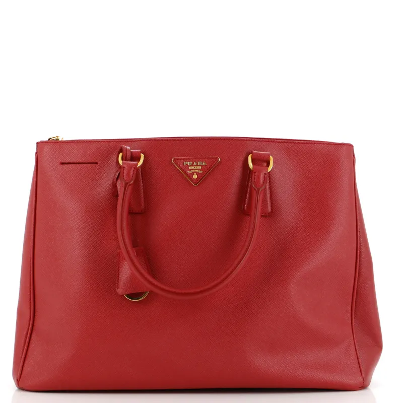 Pre-Loved Prada Double Zip Lux Tote Saffiano Leather Large sold by Zulily