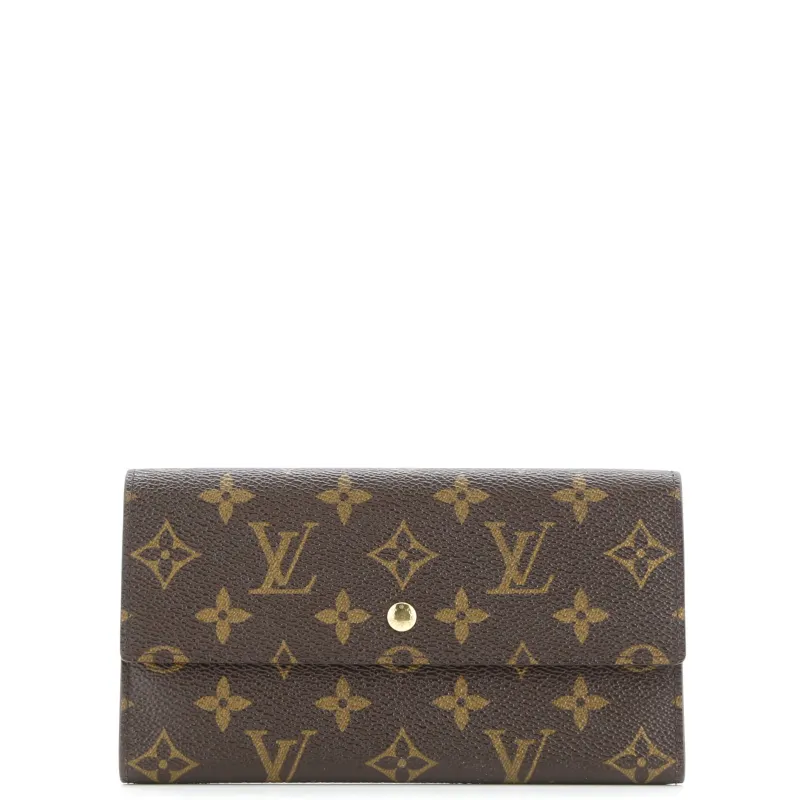 Pre-Loved Louis Vuitton Porte Tresor International Wallet Monogram Canvas sold by Zulily