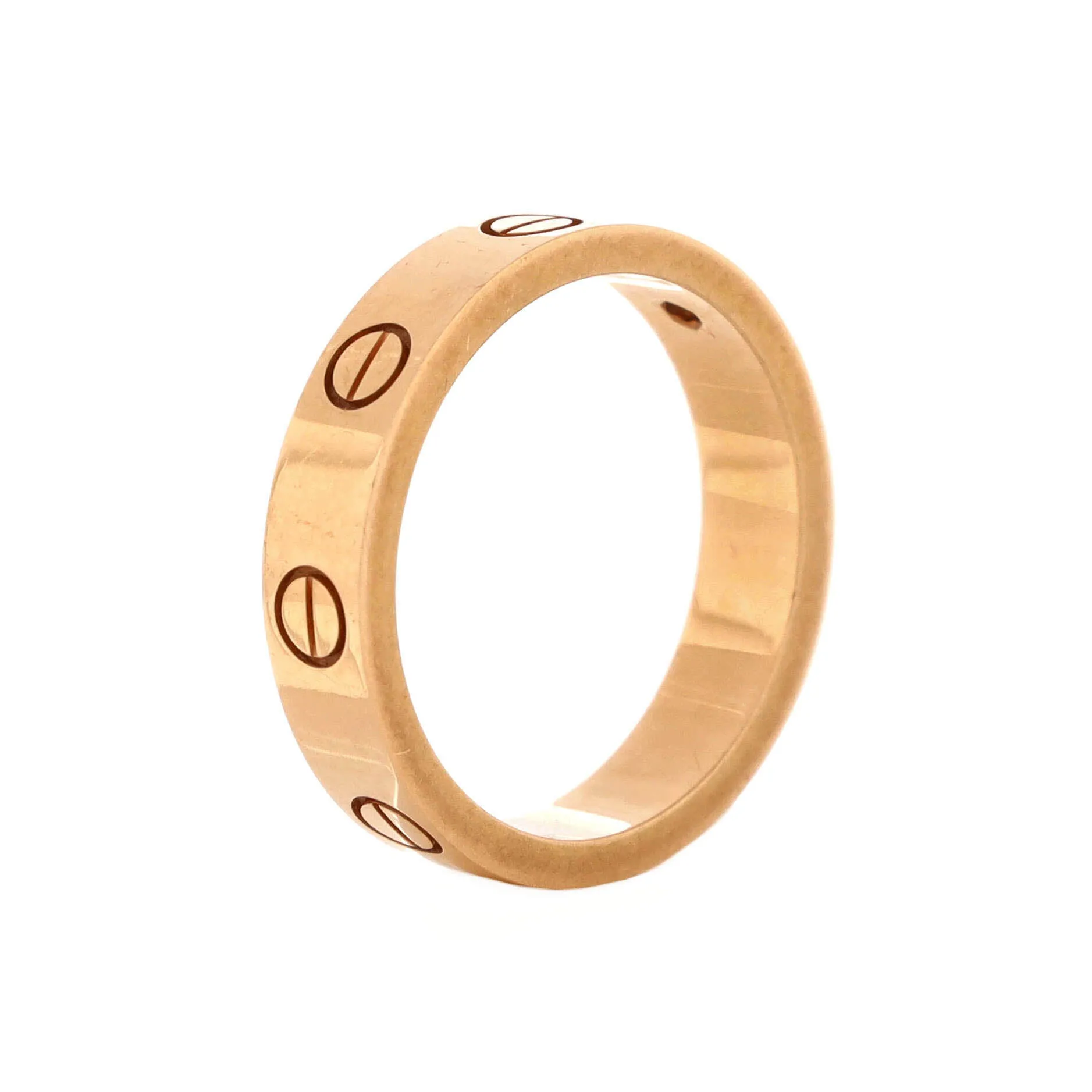 Pre-Loved Cartier Love Wedding Band 1 Diamond Ring 18K Rose Gold with Diamond sold by Zulily product image thumbnail 3