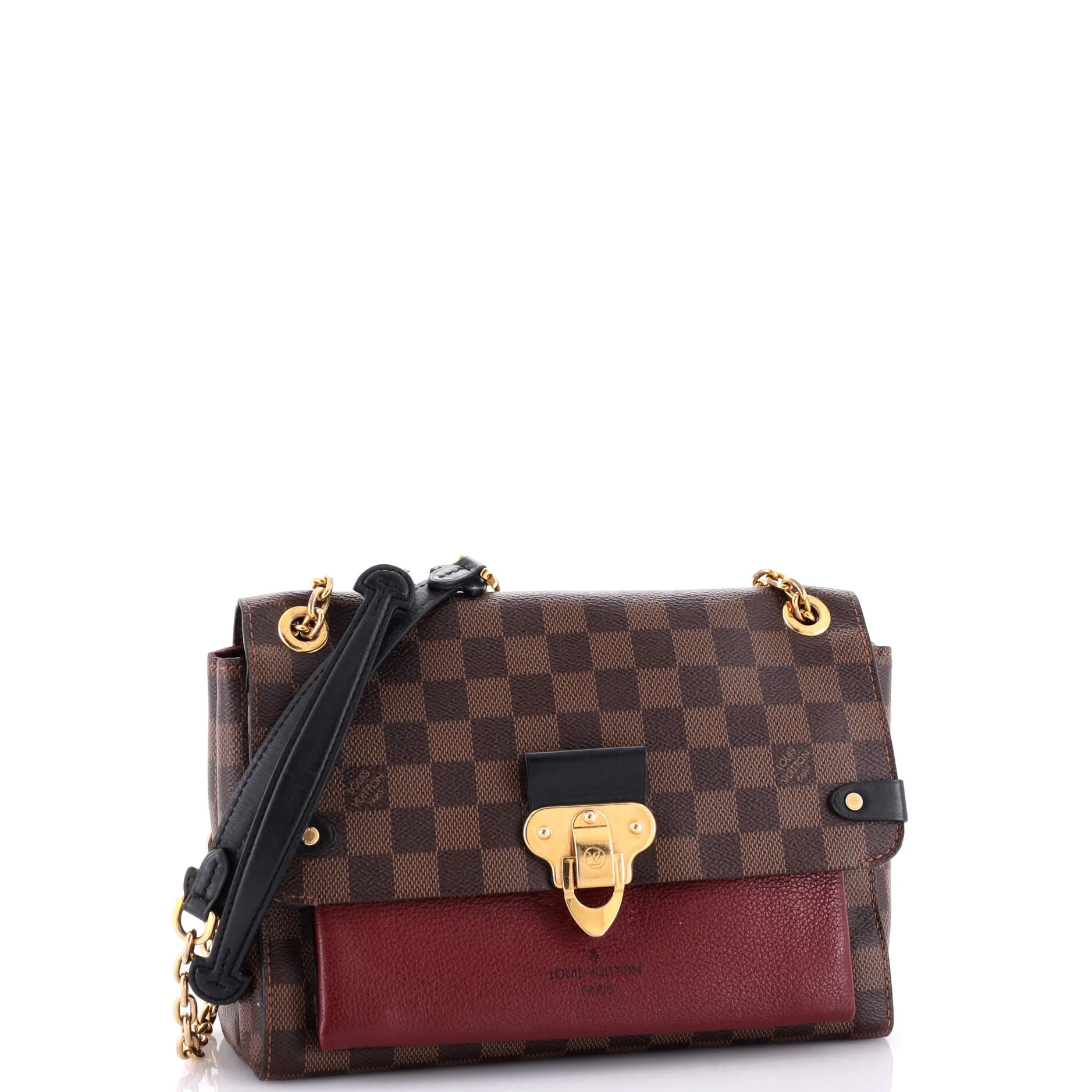 Pre-Loved Louis Vuitton Vavin Handbag Damier with Leather PM sold by Zulily product image thumbnail 2
