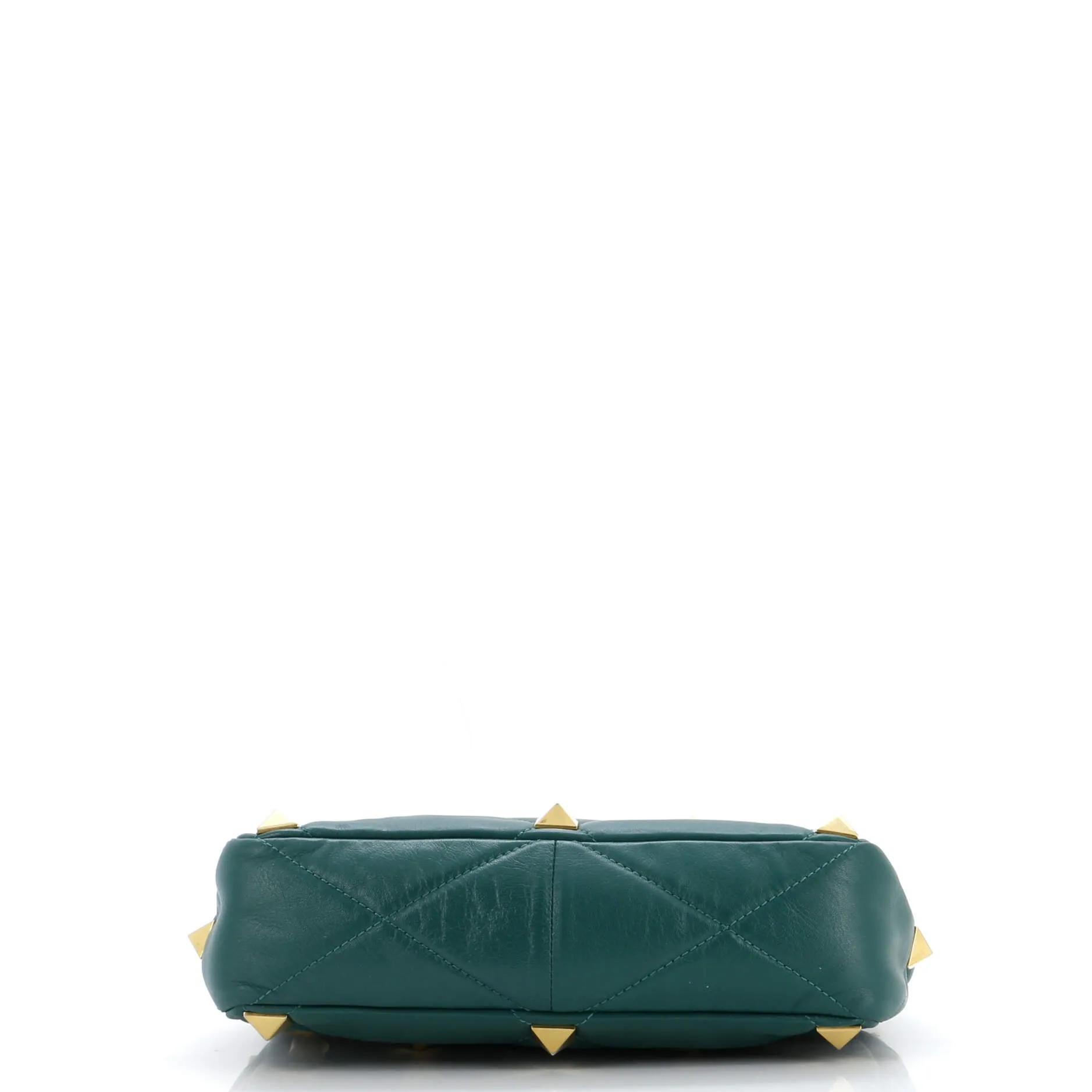 Pre-Loved Valentino Roman Stud Flap Bag Quilted Leather Large sold by Zulily product image thumbnail 4