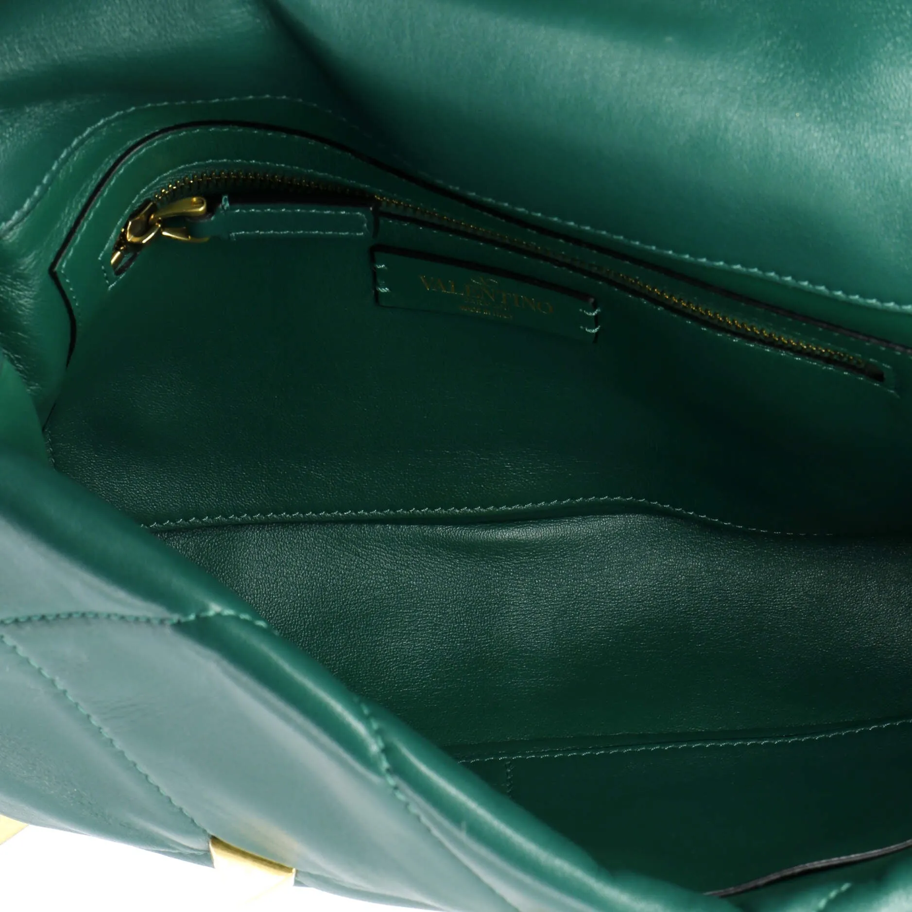 Pre-Loved Valentino Roman Stud Flap Bag Quilted Leather Large sold by Zulily product image thumbnail 5