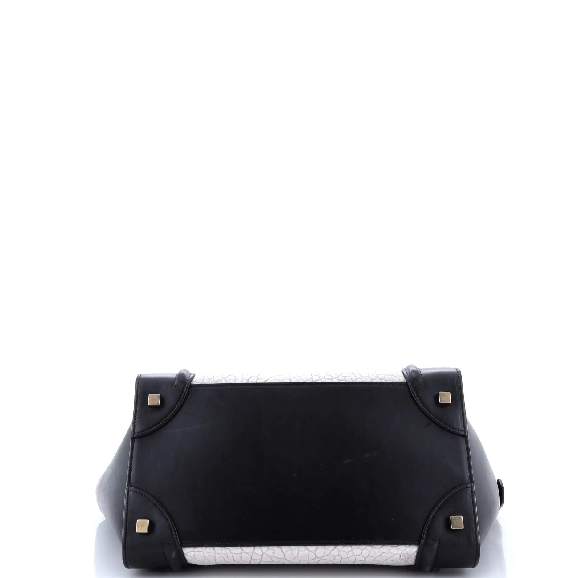 Pre-Loved Celine Bicolor Luggage Bag Crocodile Embossed Leather Mini sold by Zulily product image thumbnail 4