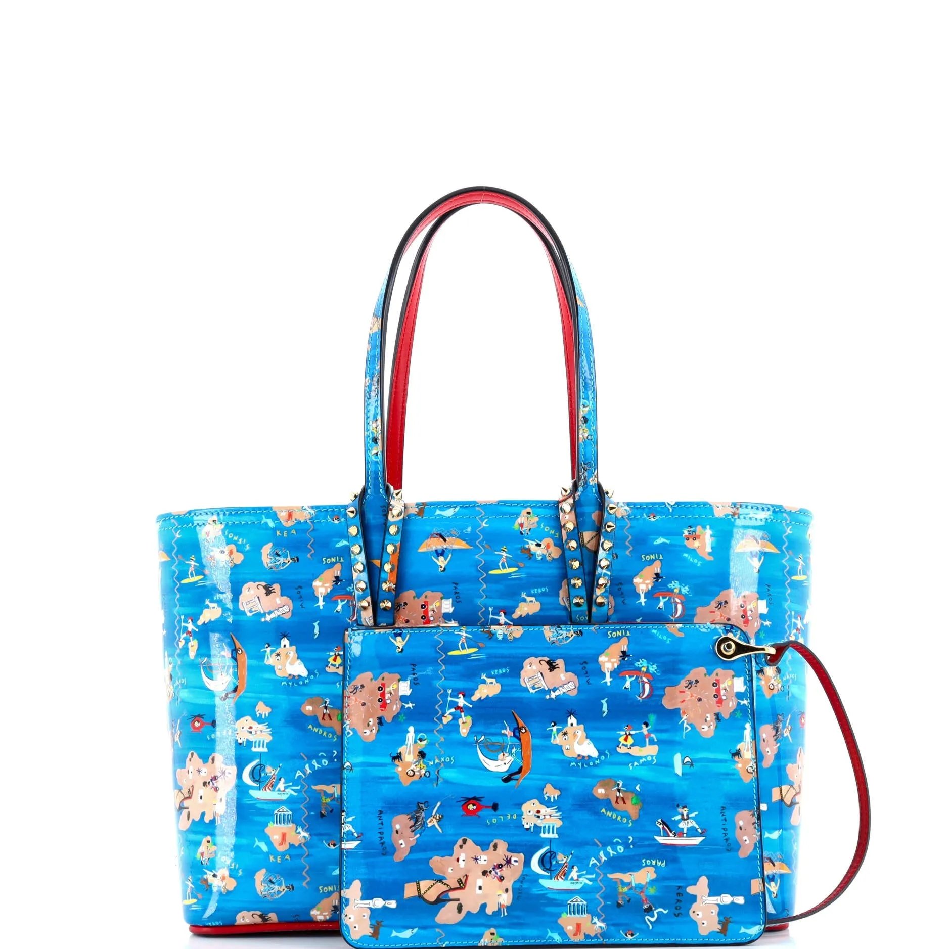 Pre-Loved Christian Louboutin Cabata East West Tote Printed Patent Small sold by Zulily product image thumbnail 2