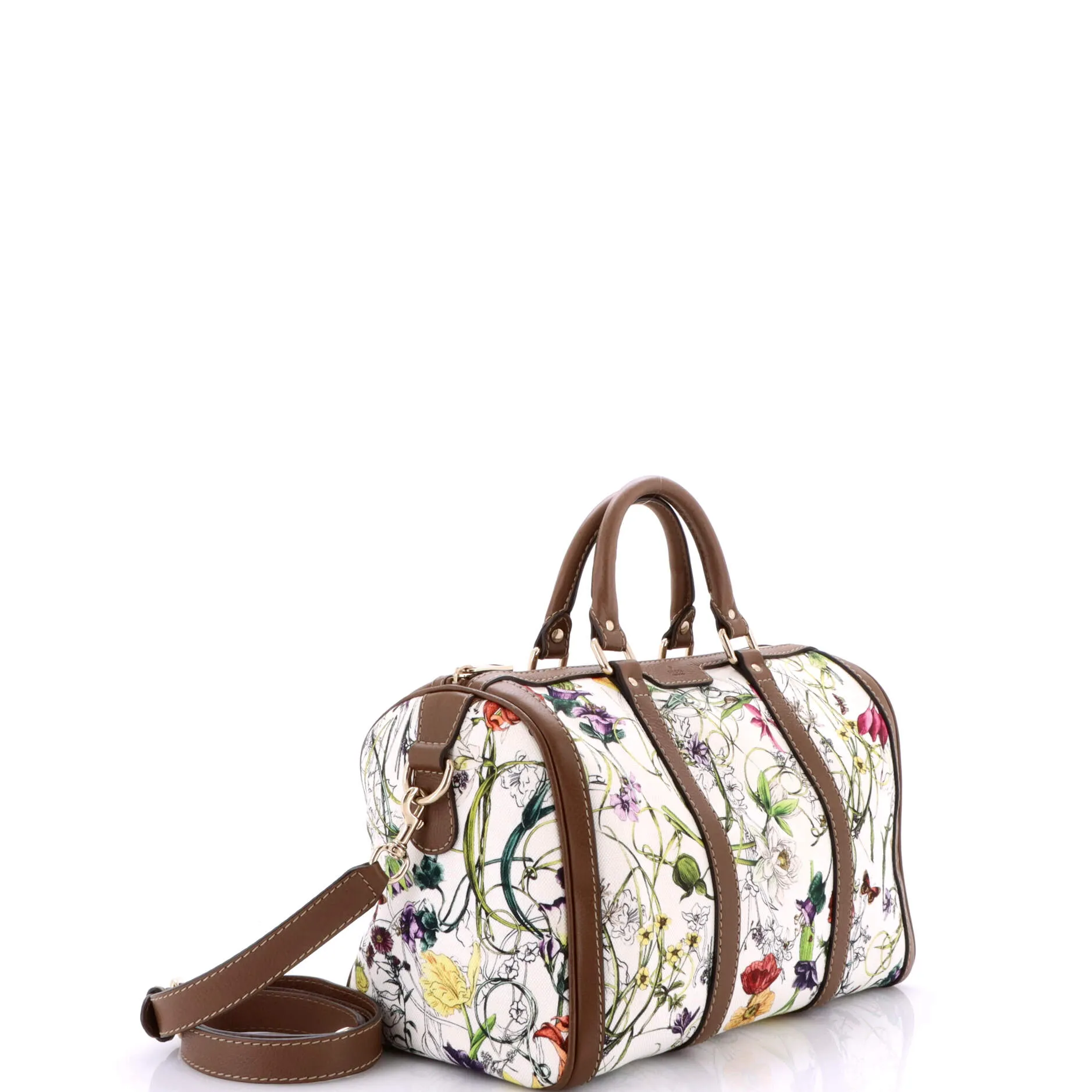 Pre-Loved Gucci Convertible Joy Boston Bag Flora Canvas Medium sold by Zulily product image thumbnail 2