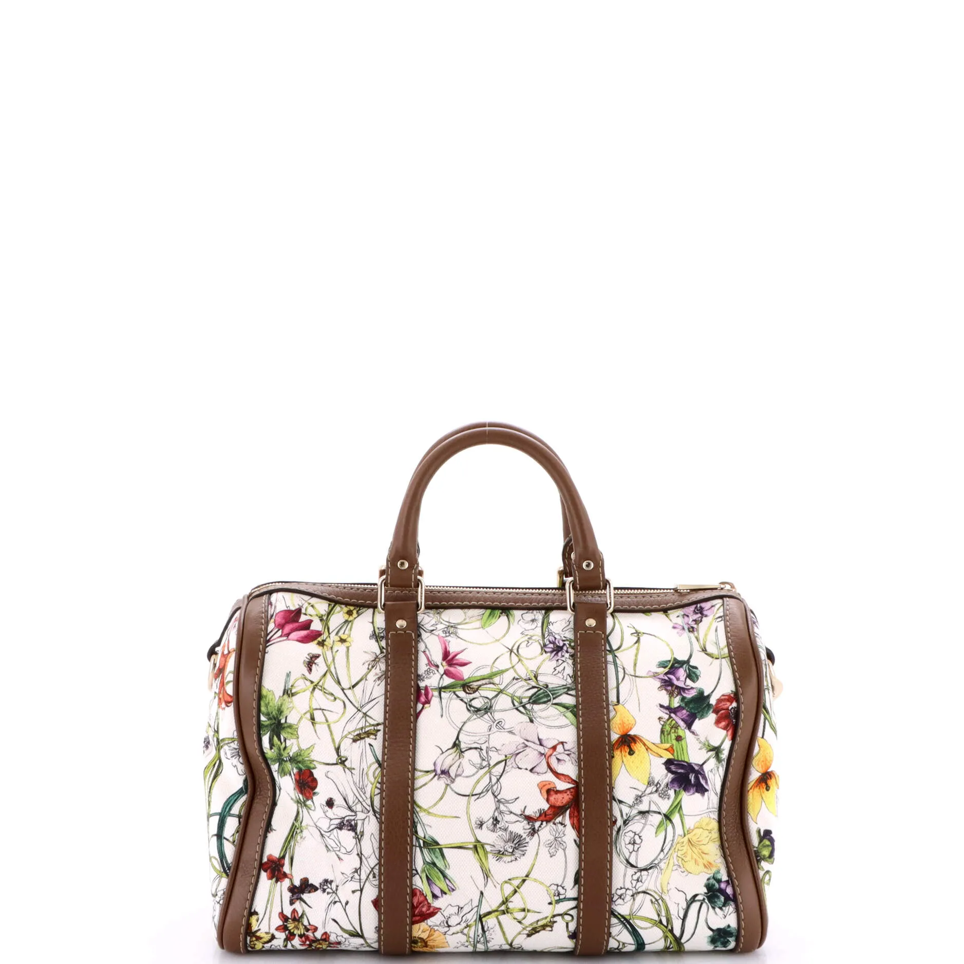 Pre-Loved Gucci Convertible Joy Boston Bag Flora Canvas Medium sold by Zulily product image thumbnail 3