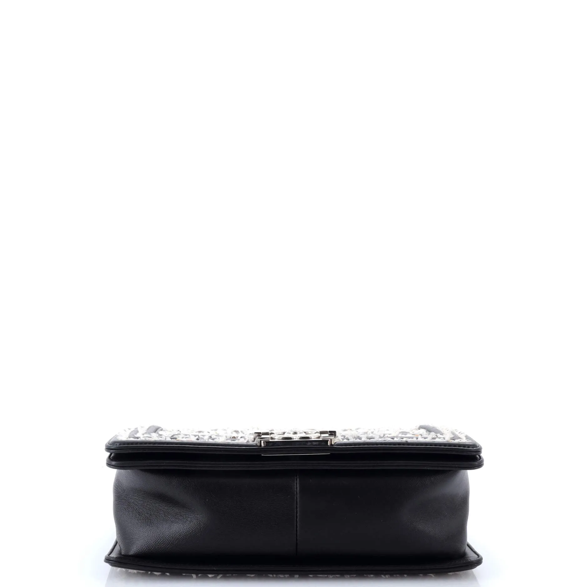 Pre-Loved Chanel Boy Flap Bag Sequin Quilted Calfskin Old Medium sold by Zulily product image thumbnail 4