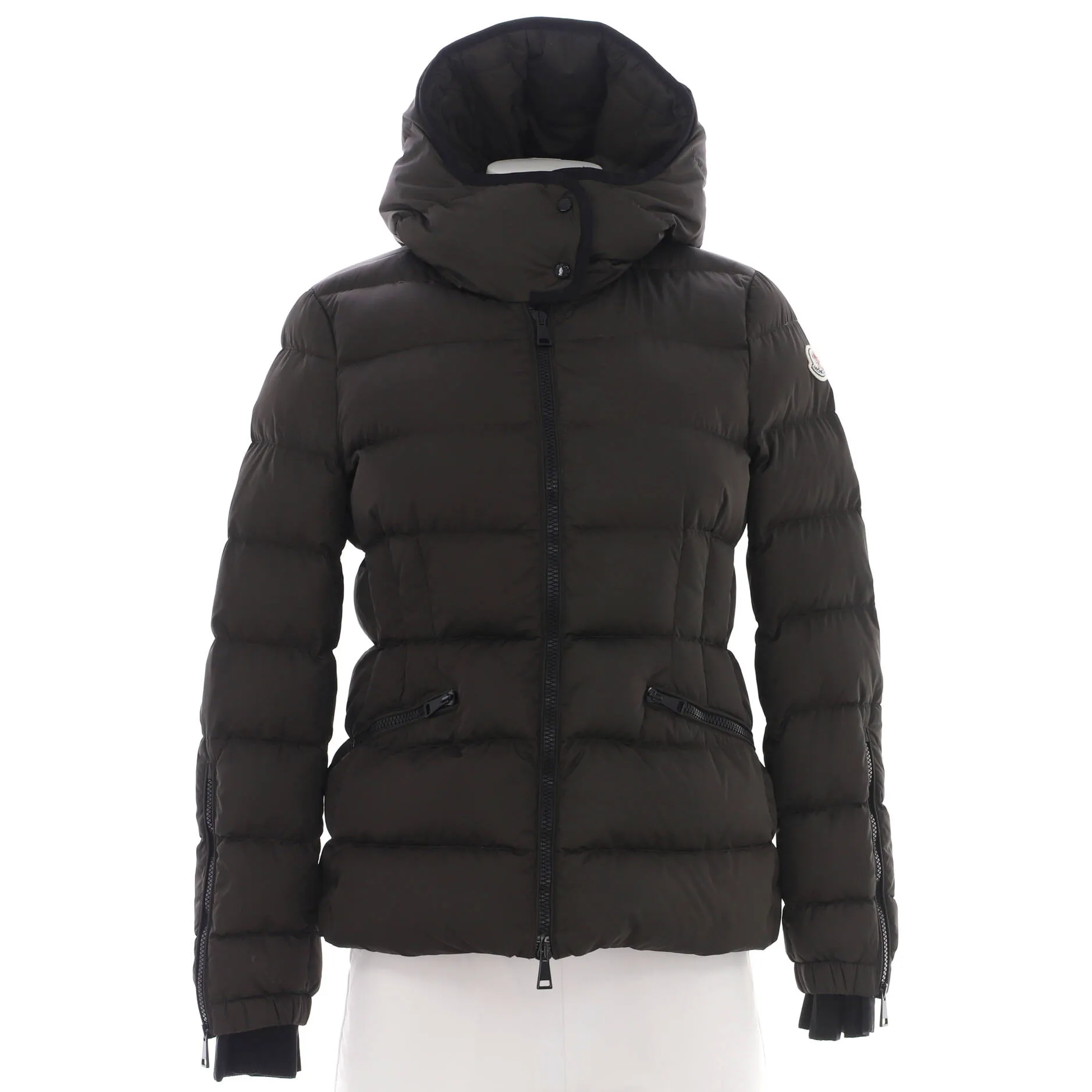 Pre-Loved Moncler Women's Betula Hooded Puffer Jacket Quilted Nylon with Down sold by Zulily