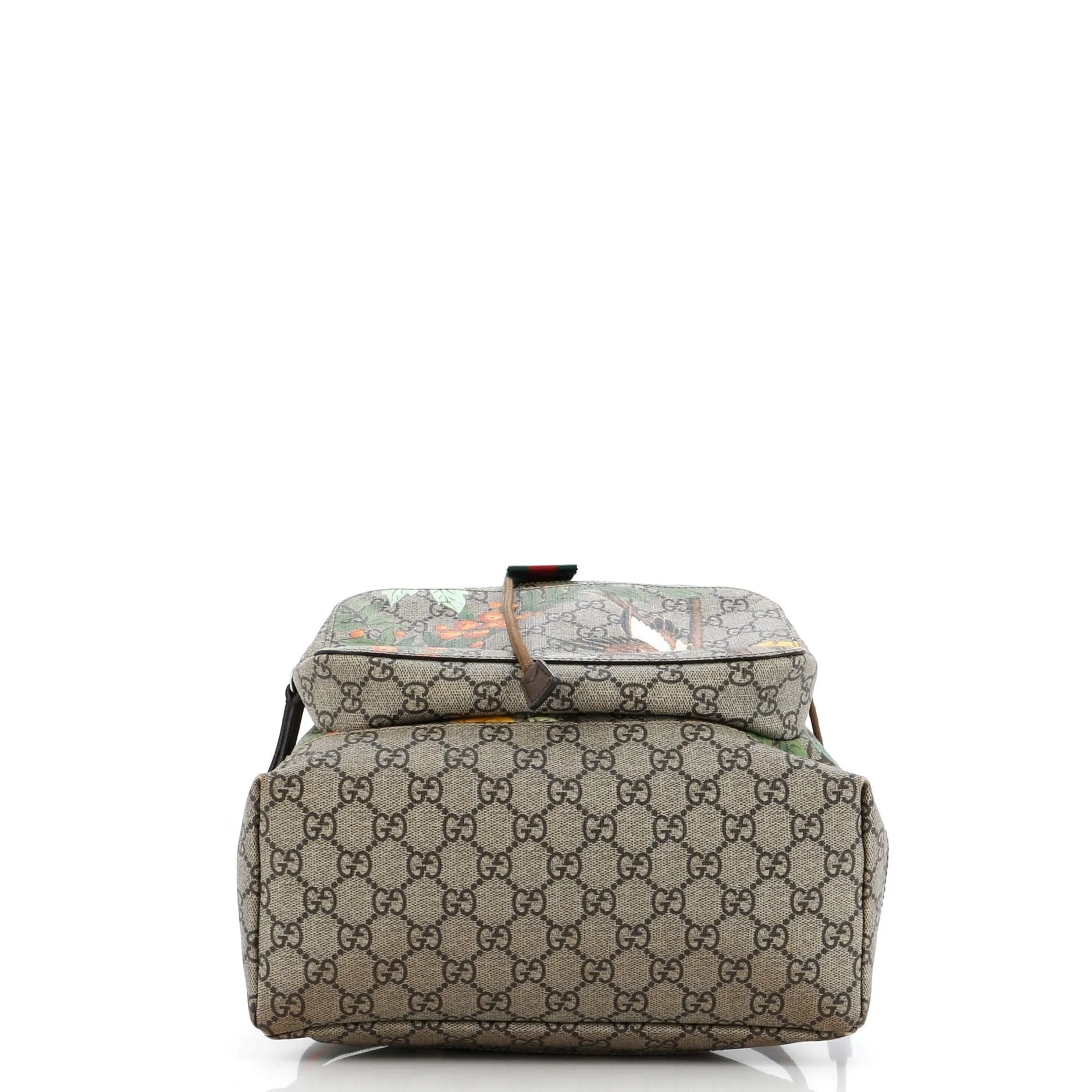 Pre-Loved Gucci Buckle Backpack Tian Print GG Coated Canvas Medium sold by Zulily product image thumbnail 4