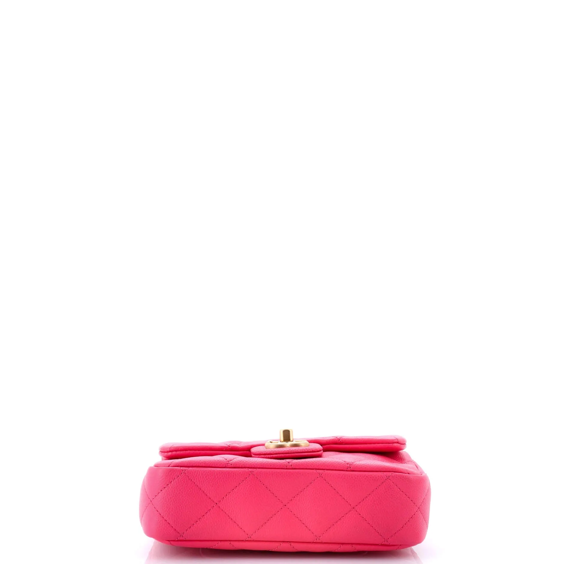 Pre-Loved Chanel Sweet Heart Chain Flap Bag Quilted Caviar Mini sold by Zulily product image thumbnail 4
