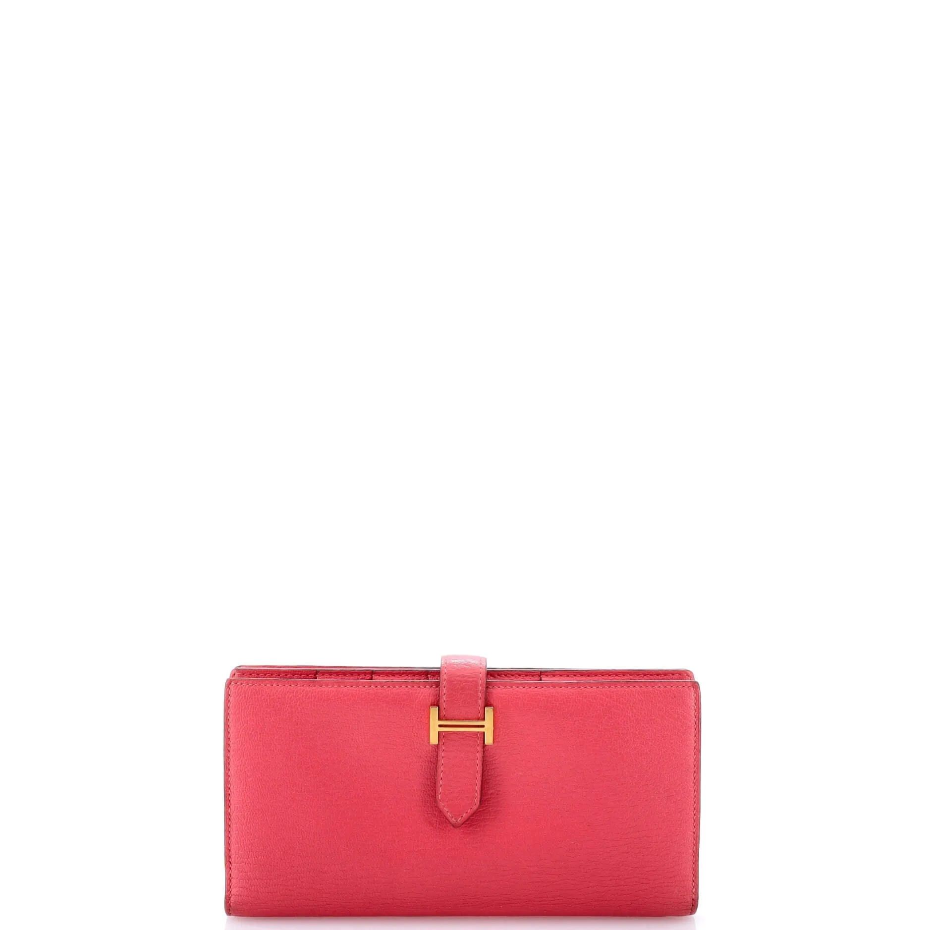 Pre-Loved Hermes Bearn Wallet Chevre Mysore Long sold by Zulily