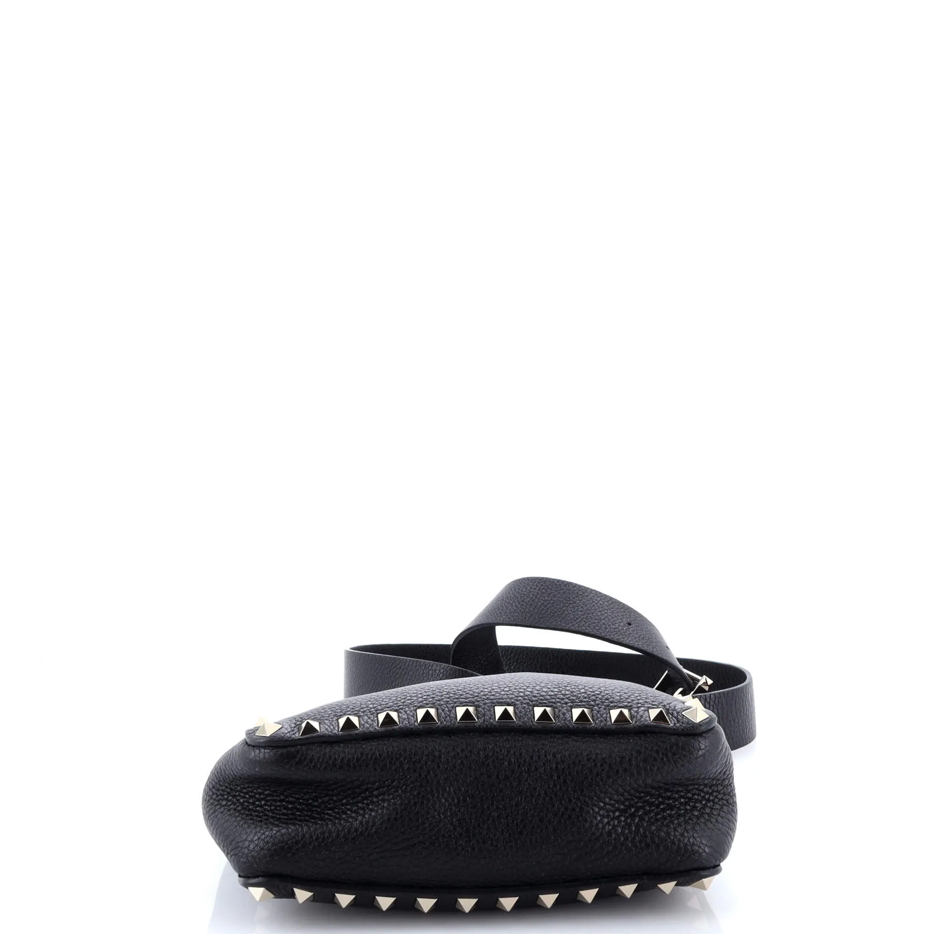 Pre-Loved Valentino Rockstud Flip Lock Messenger Bag Leather Mini sold by Zulily product image thumbnail 4