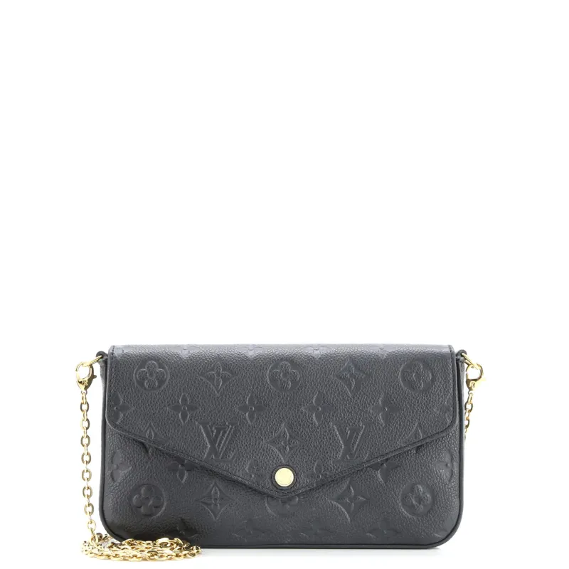 Pre-Loved Louis Vuitton Felicie Pochette Monogram Empreinte Leather sold by Zulily