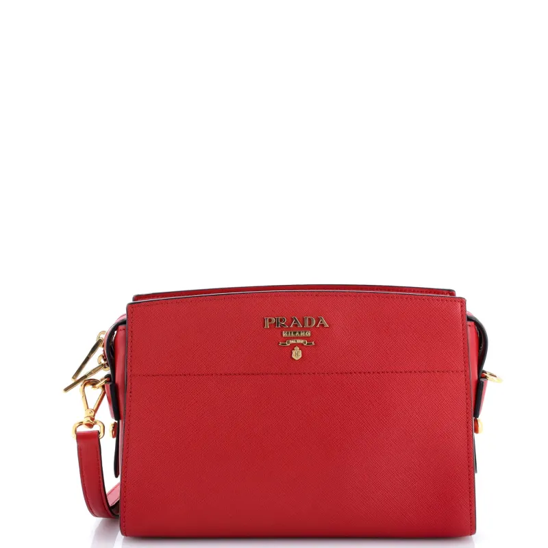 Pre-Loved Prada Bibliotheque Crossbody Saffiano Leather sold by Zulily