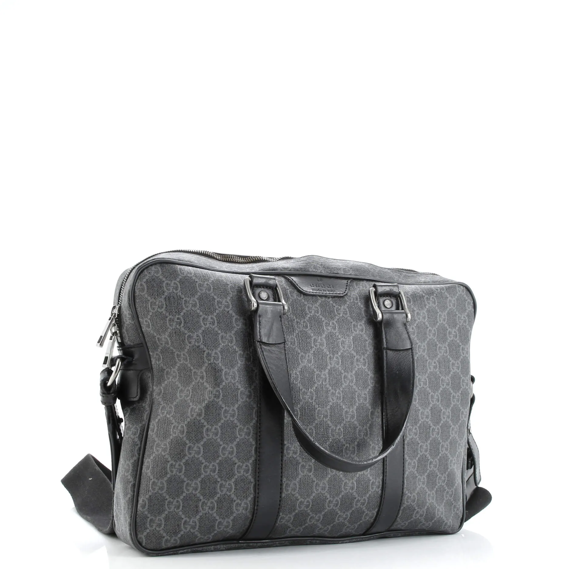 Pre-Loved Gucci Convertible Zip Around Briefcase GG Coated Canvas Medium sold by Zulily product image thumbnail 2