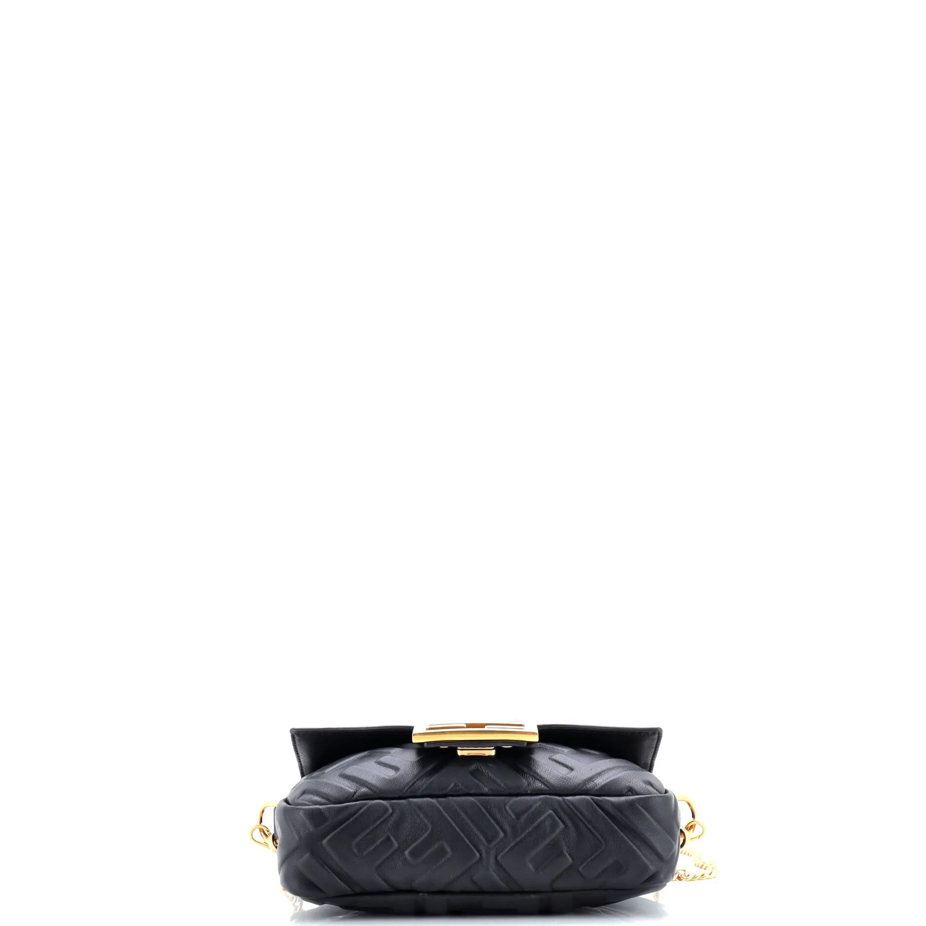 Pre-Loved Fendi Baguette NM Bag Zucca Embossed Leather Mini sold by Zulily product image thumbnail 4