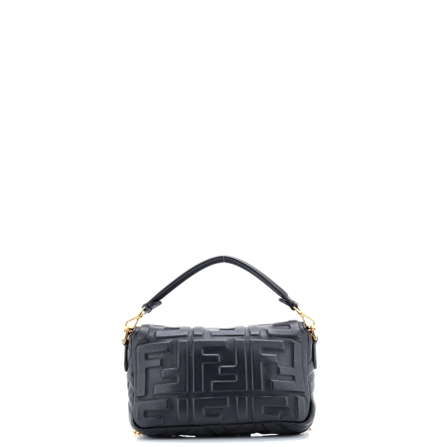 Pre-Loved Fendi Baguette NM Bag Zucca Embossed Leather Mini sold by Zulily product image thumbnail 3