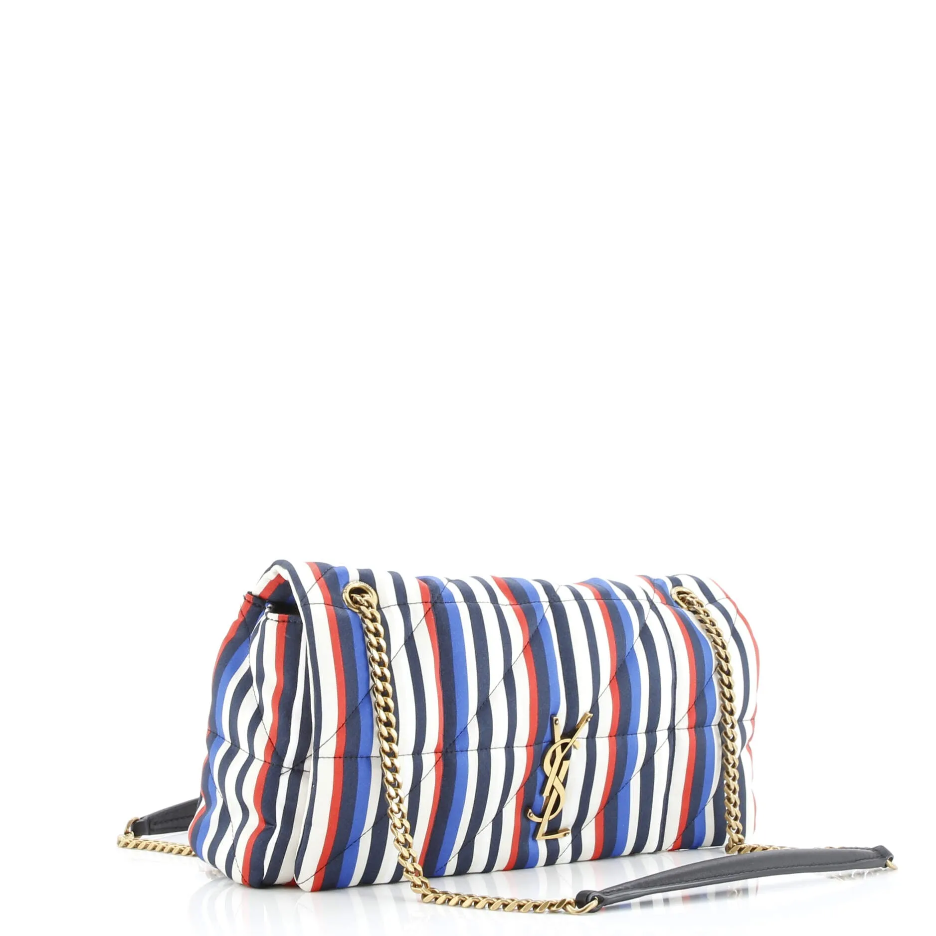 Pre-Loved Saint Laurent Jamie Flap Bag Quilted Printed Silk Medium sold by Zulily product image thumbnail 2