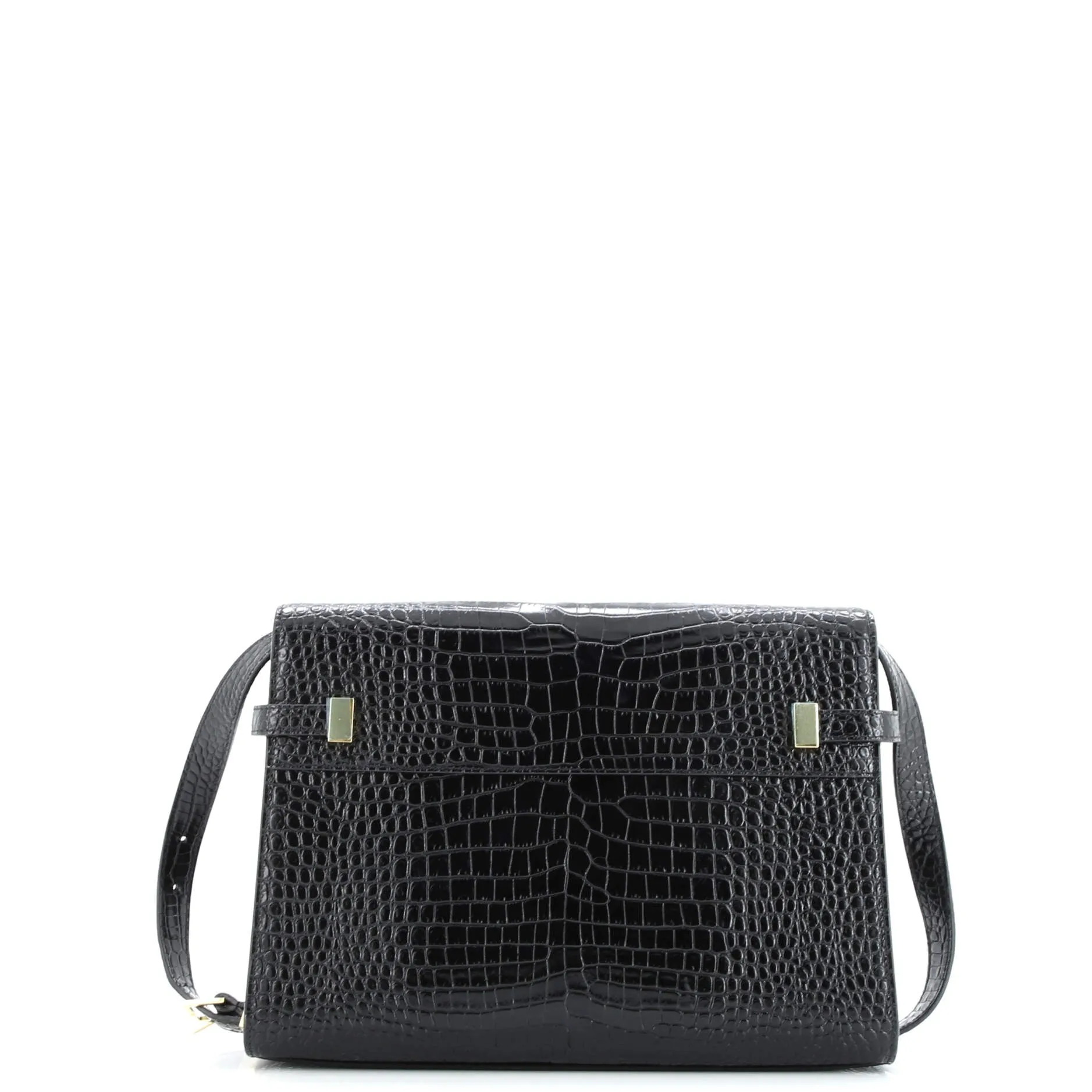 Pre-Loved Saint Laurent Manhattan Shoulder Bag Crocodile Embossed Leather Medium sold by Zulily product image thumbnail 3