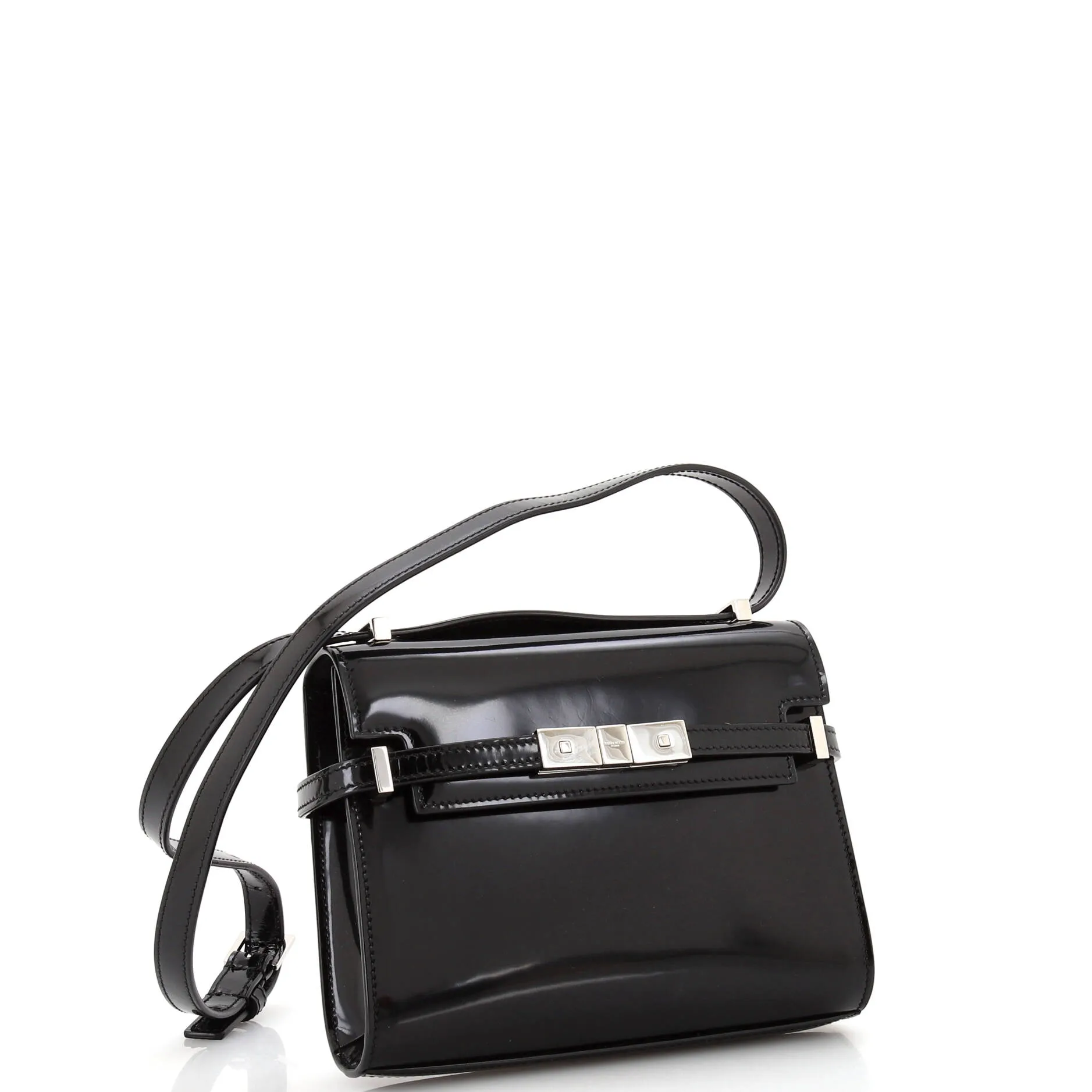 Pre-Loved Saint Laurent Manhattan Shoulder Bag Leather Mini sold by Zulily product image thumbnail 2