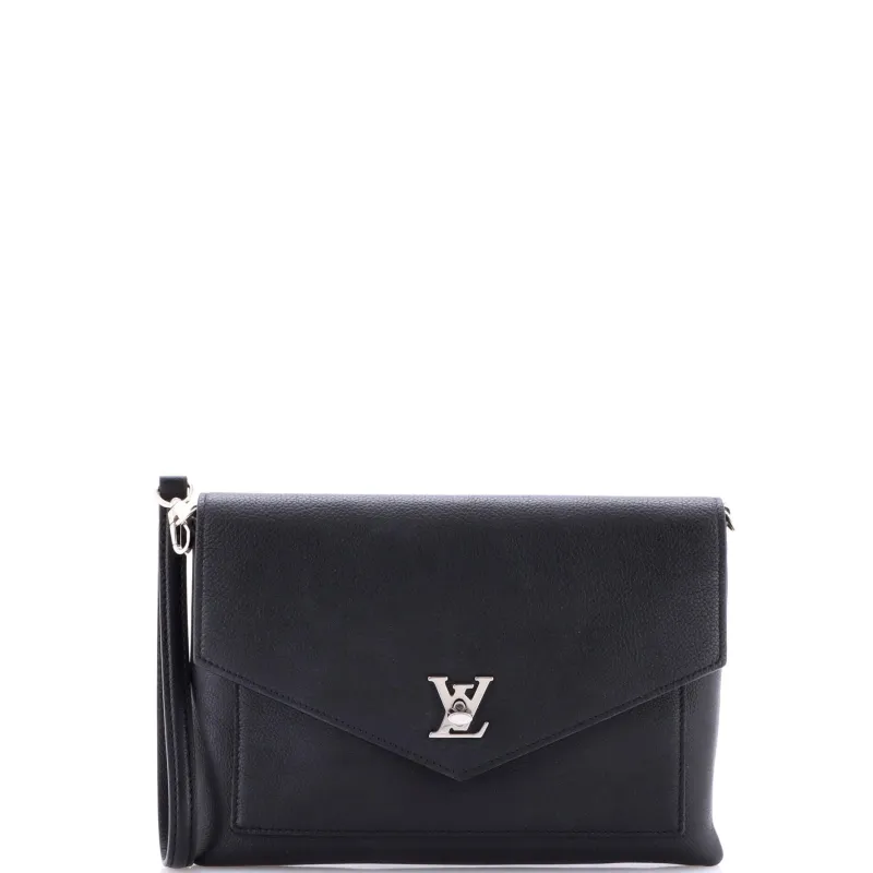 Pre-Loved Louis Vuitton Mylockme Pochette Leather sold by Zulily