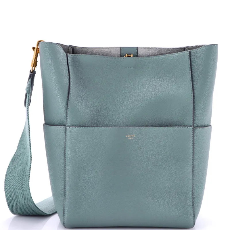 Pre-Loved Celine Sangle Seau Bag Calfskin Large sold by Zulily